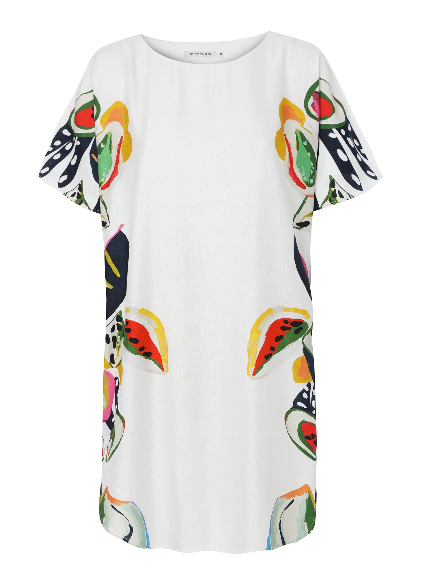 TATUUM Rochie 'Leora'  verde / portocaliu / roșu / alb