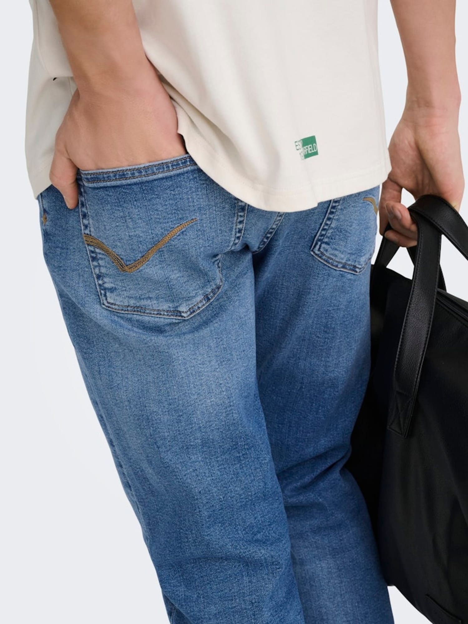 Only & Sons Jeans Weft albastru denim