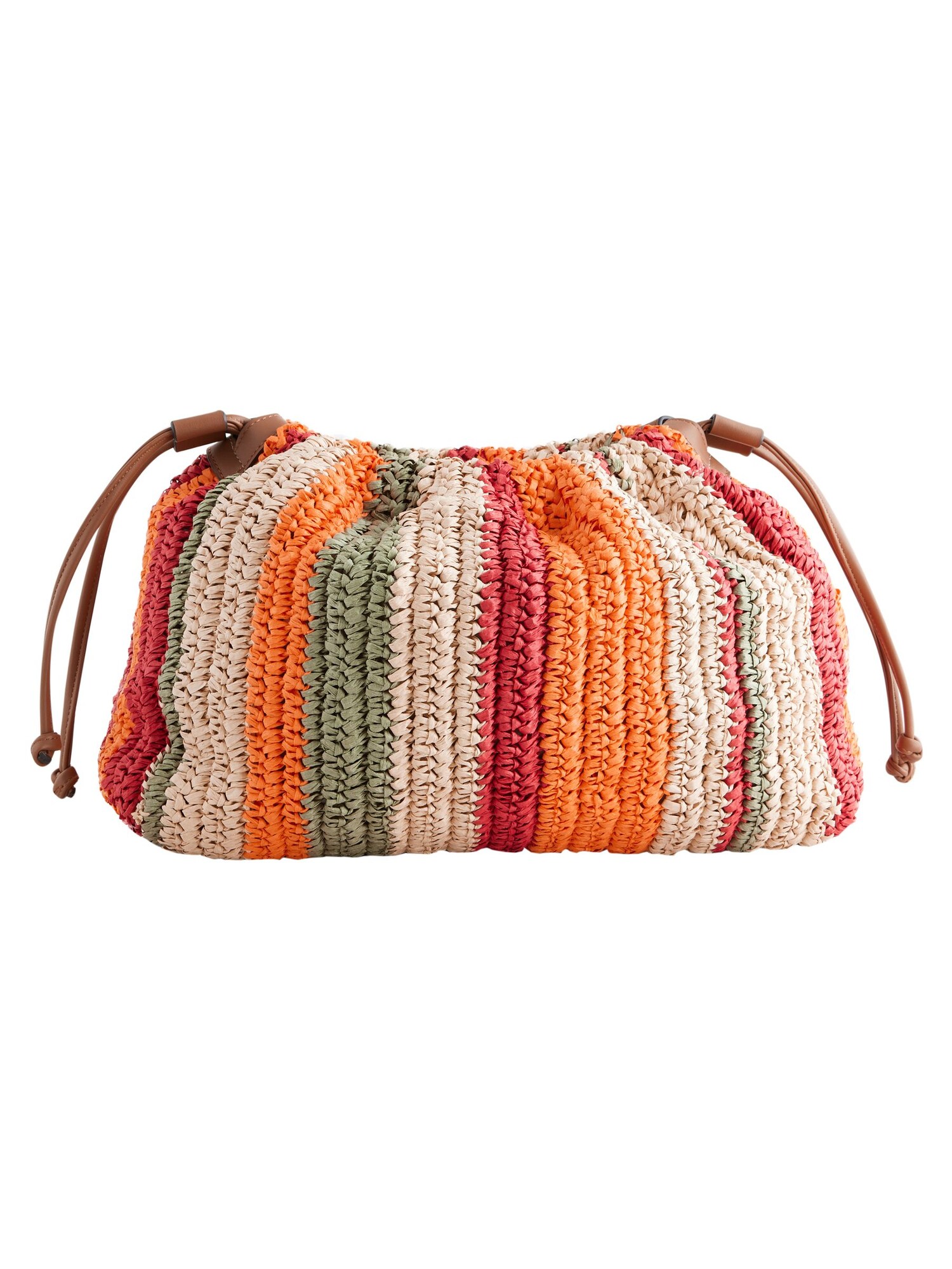 Next Clutch  bej / kaki / ciclam / portocaliu