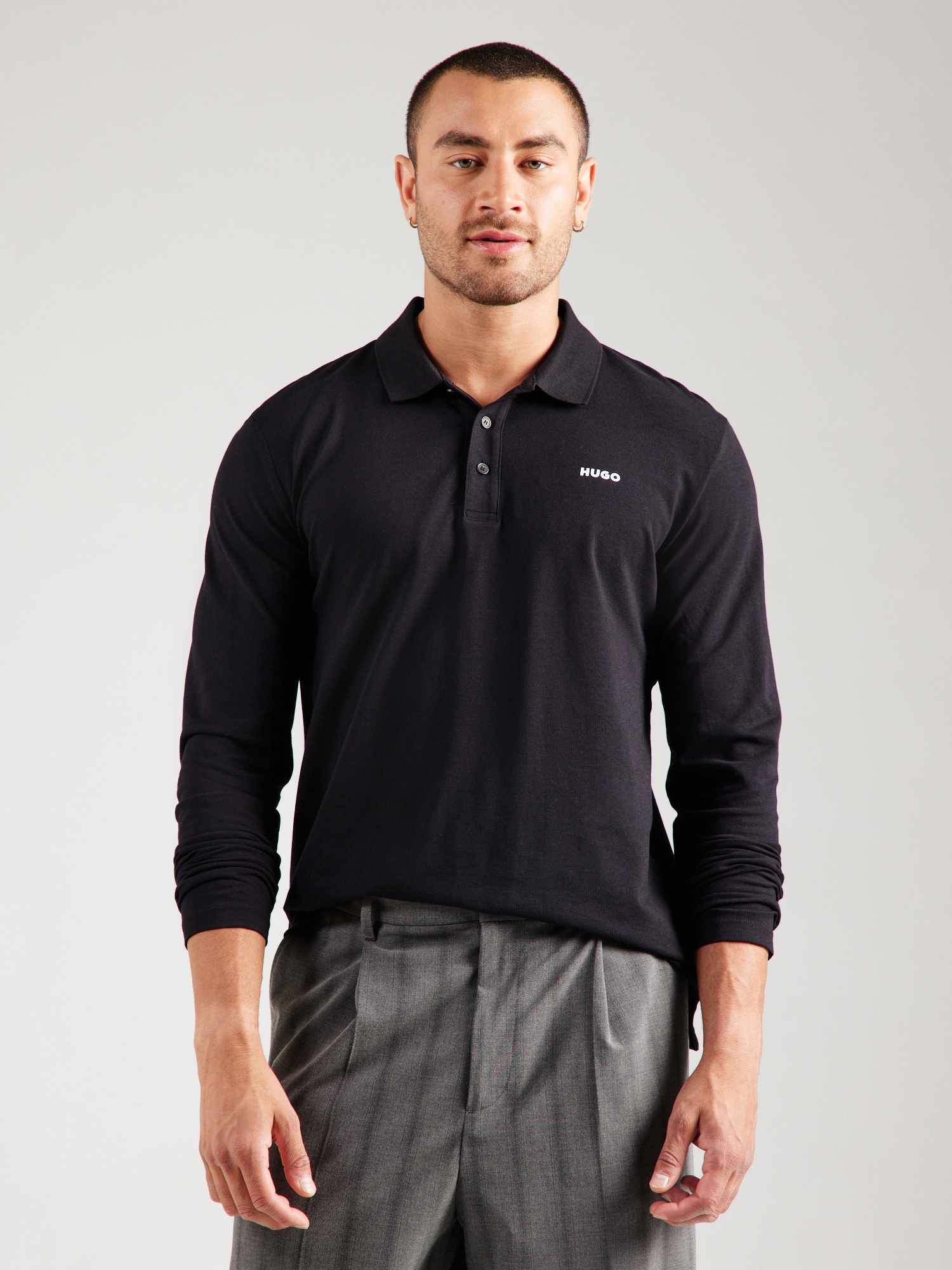 HUGO Camiseta 'Donoslong'  negro