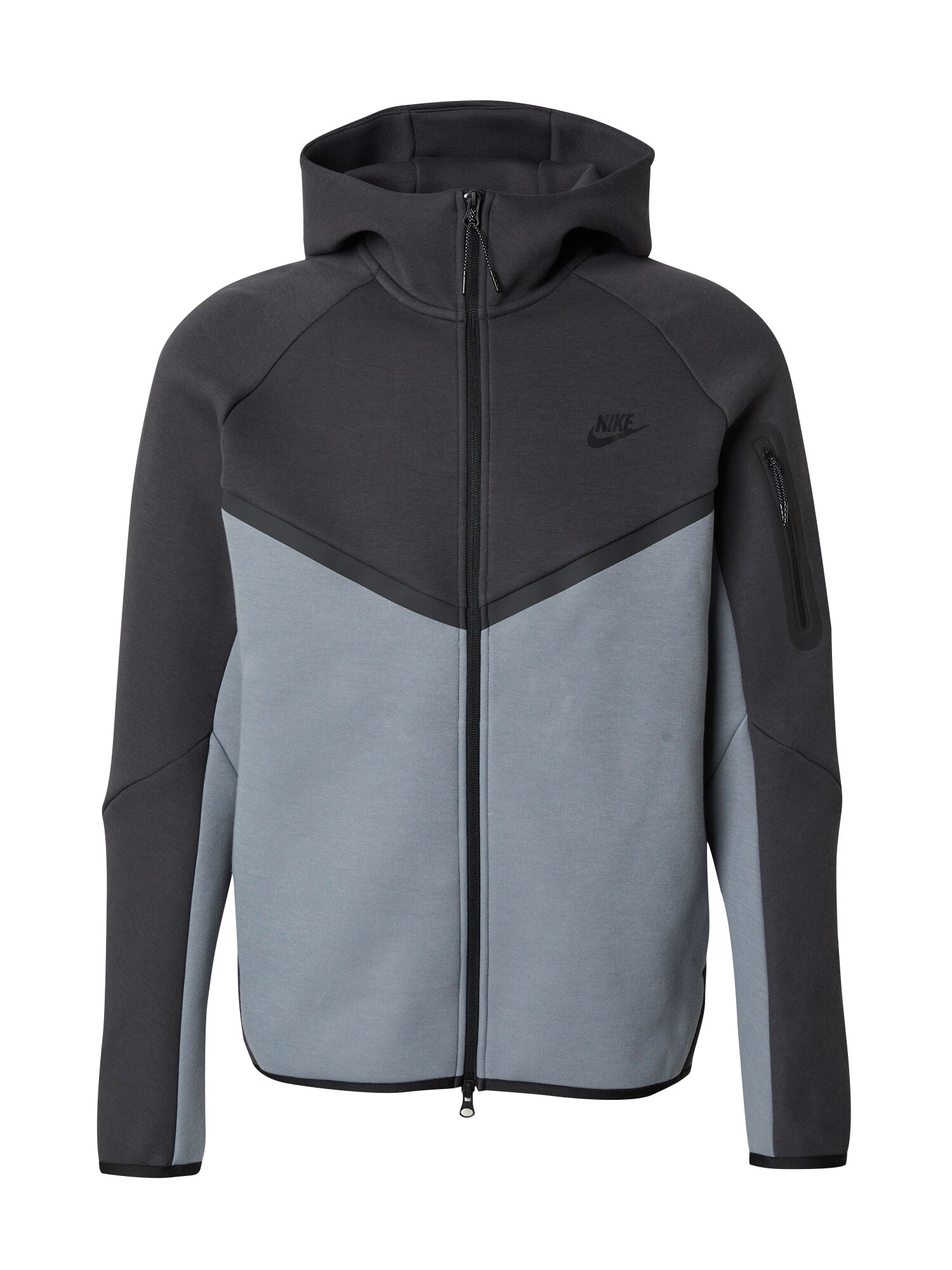 Nike Sportswear Hanorac 'TECH FLEECE'  gri metalic / gri deschis / gri închis