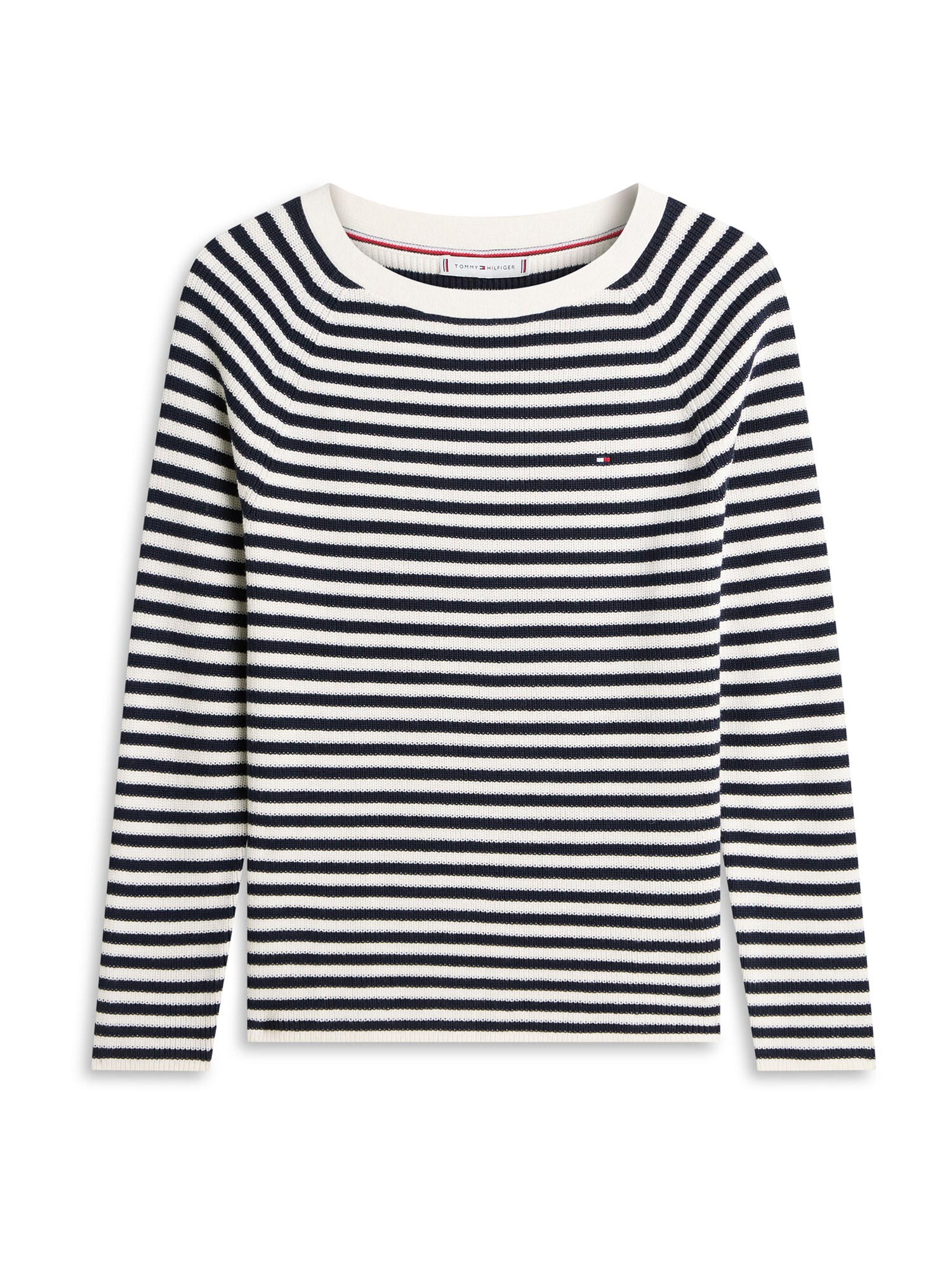 TOMMY HILFIGER Pulover  bleumarin / alb
