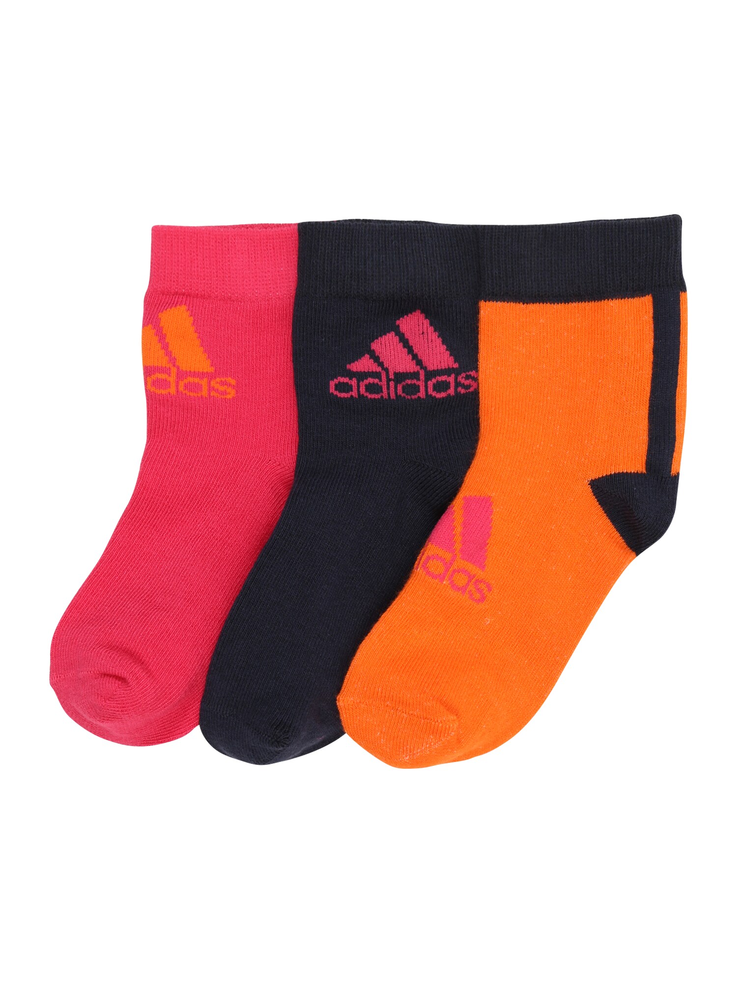 ADIDAS PERFORMANCE Sportinės kojinės  tamsiai oranžinė / tamsiai rožinė / tamsiai mėlyna