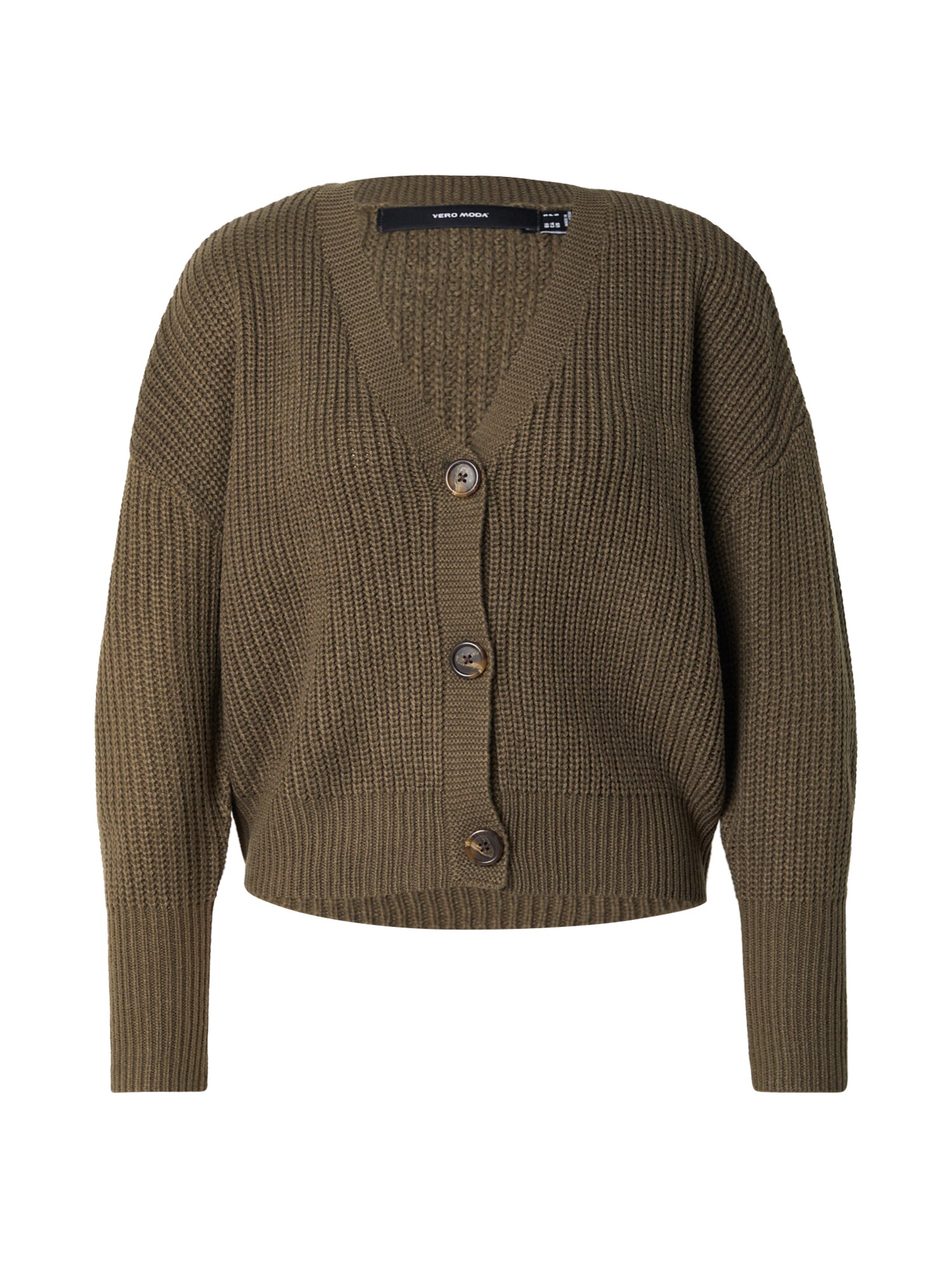 VERO MODA Strickjacke 'VMLEA' khaki