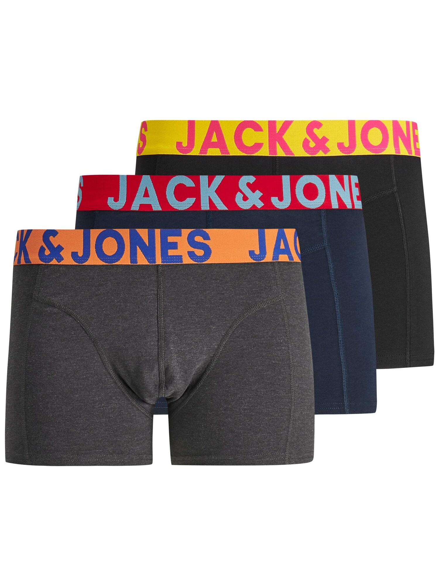 Jack & Jones Junior Gaće 'Crazy'  mornarsko plava / tamo siva / miks boja / crna
