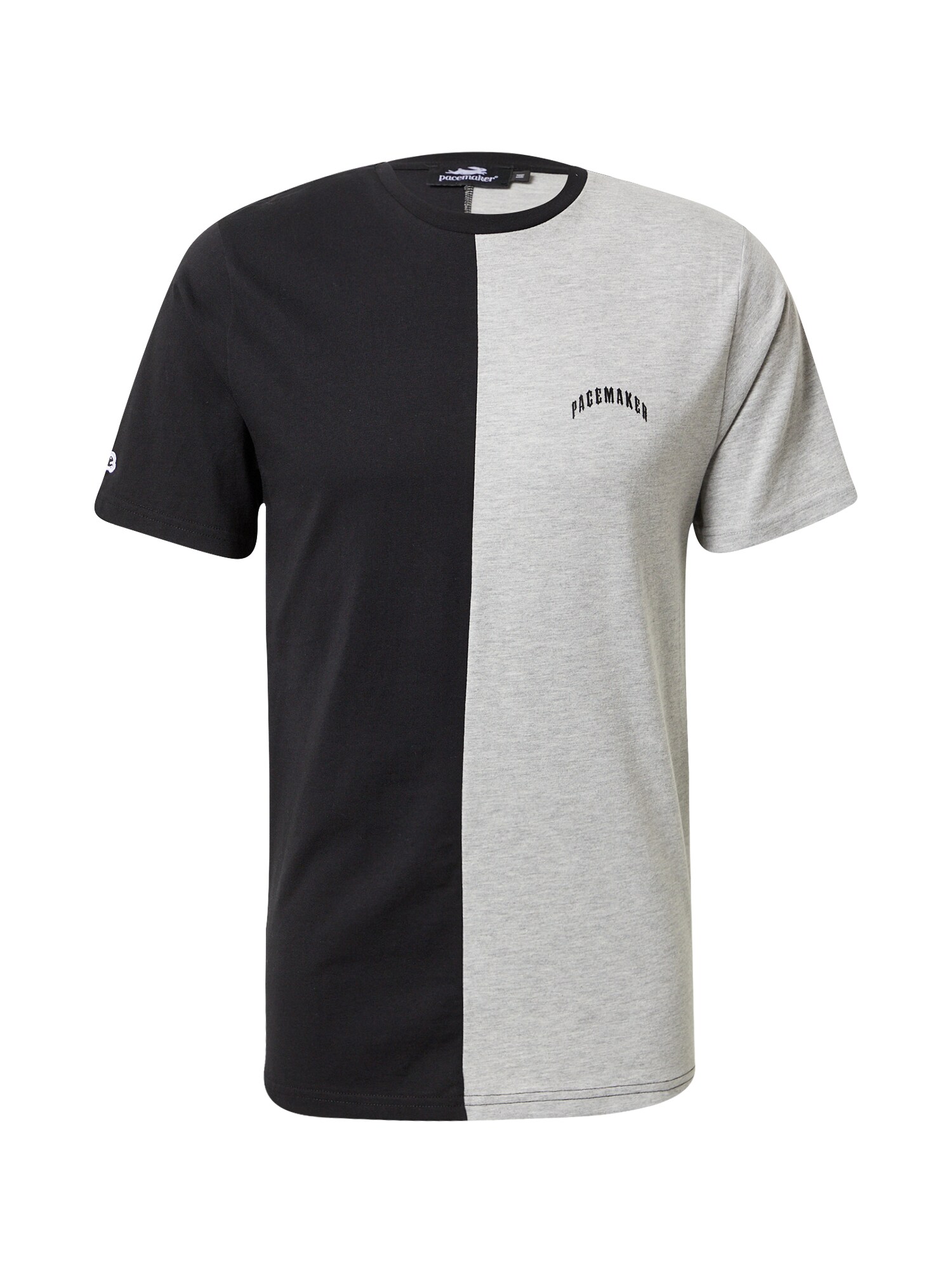 Pacemaker Marškinėliai 'PASICS SPLITTED T' margai pilka / juoda