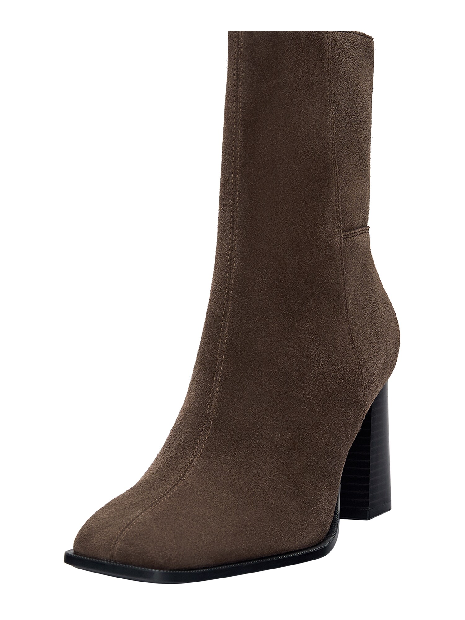 Pull&Bear Botine  gri taupe