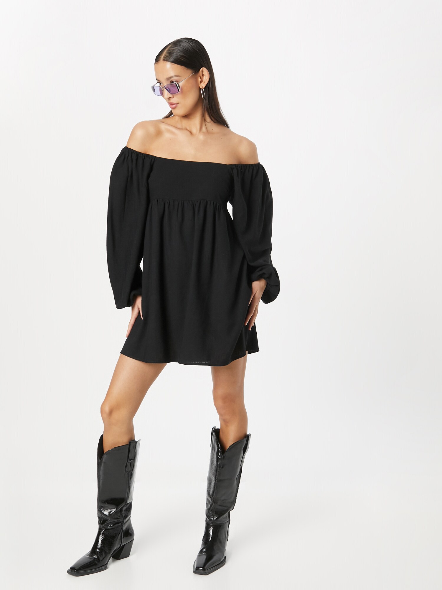 Nasty Gal Letné šaty čierna (obrázok 4)