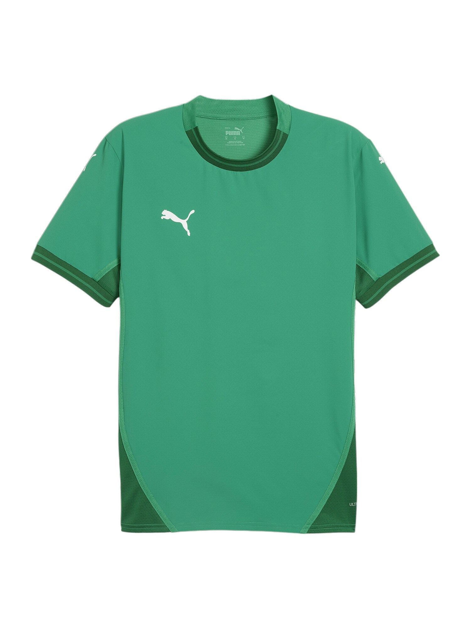PUMA Tricou funcțional TeamFinal  verde pin / verde închis / alb