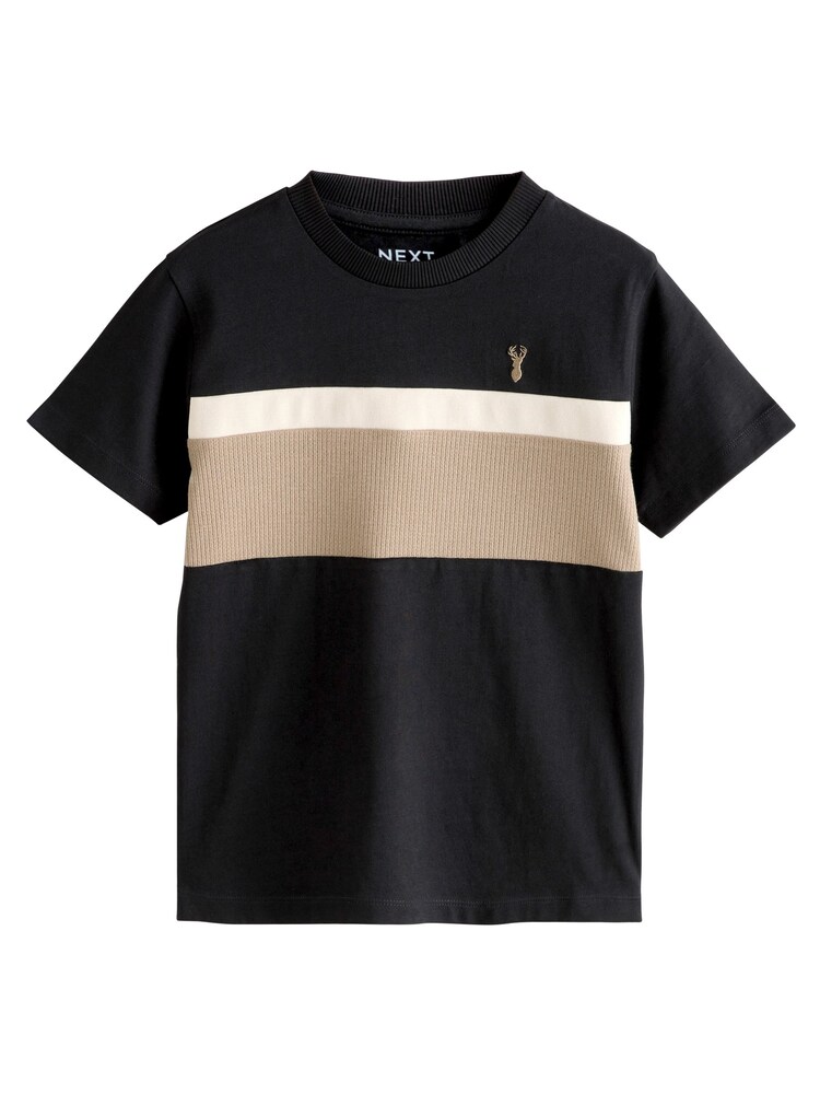 Next T-Shirt Jungen Größe 164 beige / creme / schwarz