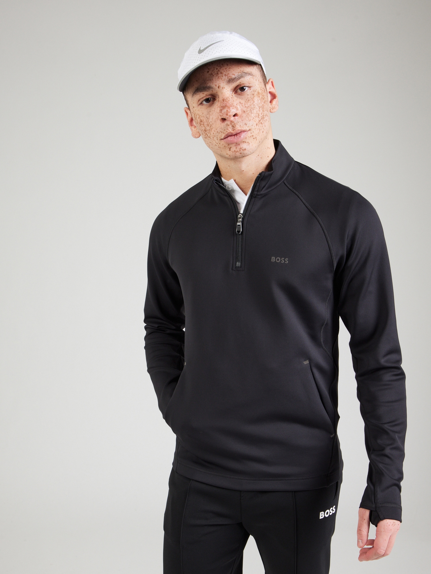 BOSS Sport szabadidős felsők  fekete termék 2. képe