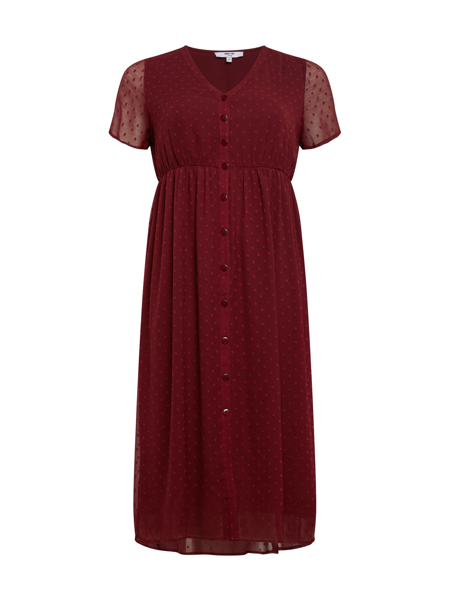 ABOUT YOU Curvy Suknelė 'Grace Dress'  vyšninė spalva