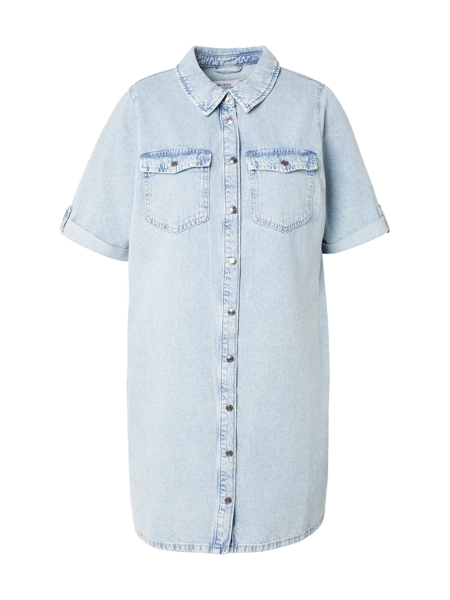 Vero Moda Curve Rochie tip bluză 'VMCJENNIE'  albastru denim