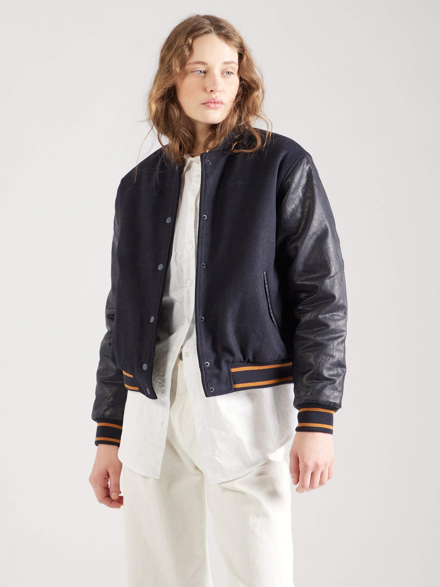 Pepe Jeans Átmeneti dzseki 'NELLA'  éjkék / narancs / fekete / fehér termék 2. képe