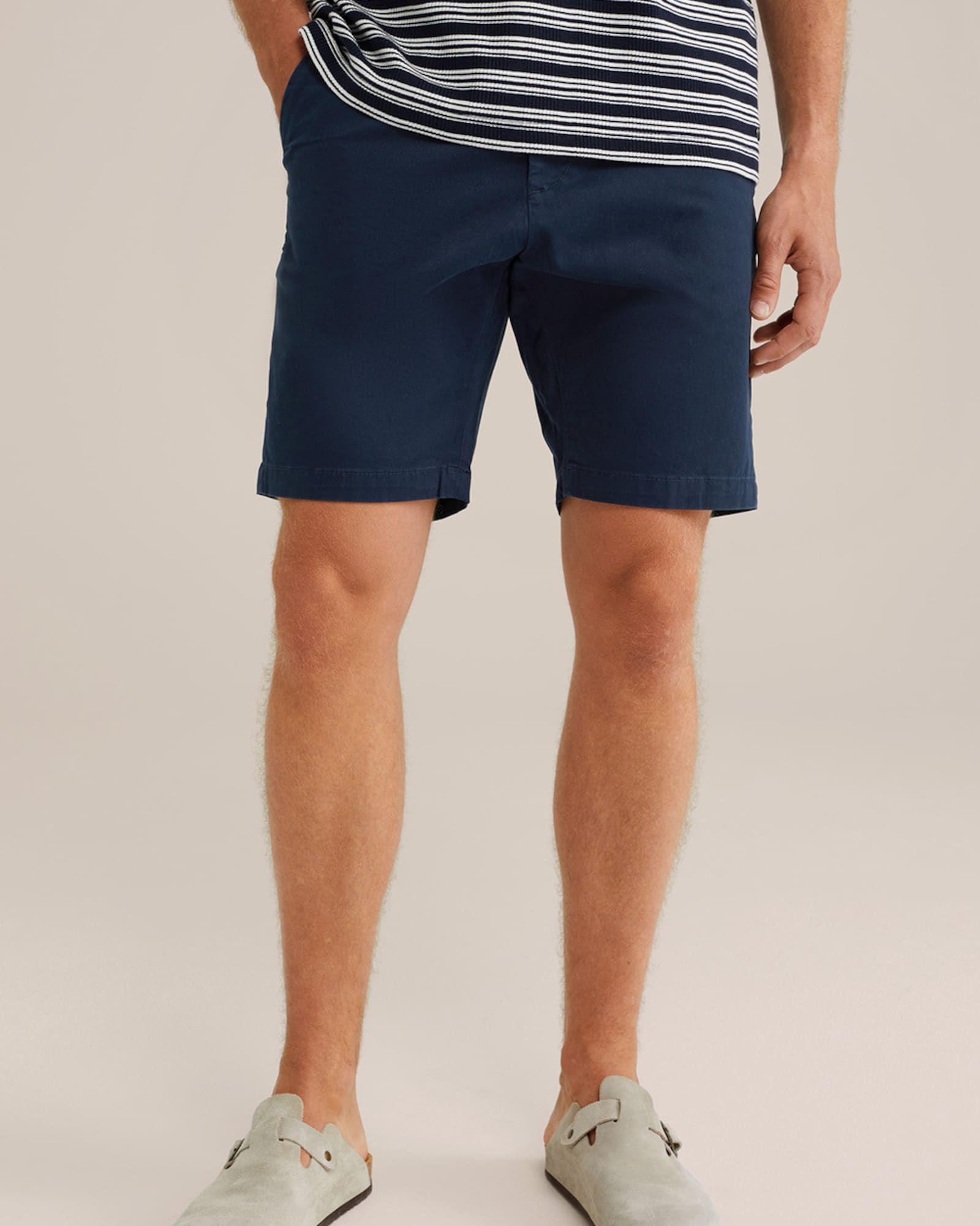 WE Fashion Chino nadrág  tengerészkék termék 2. képe