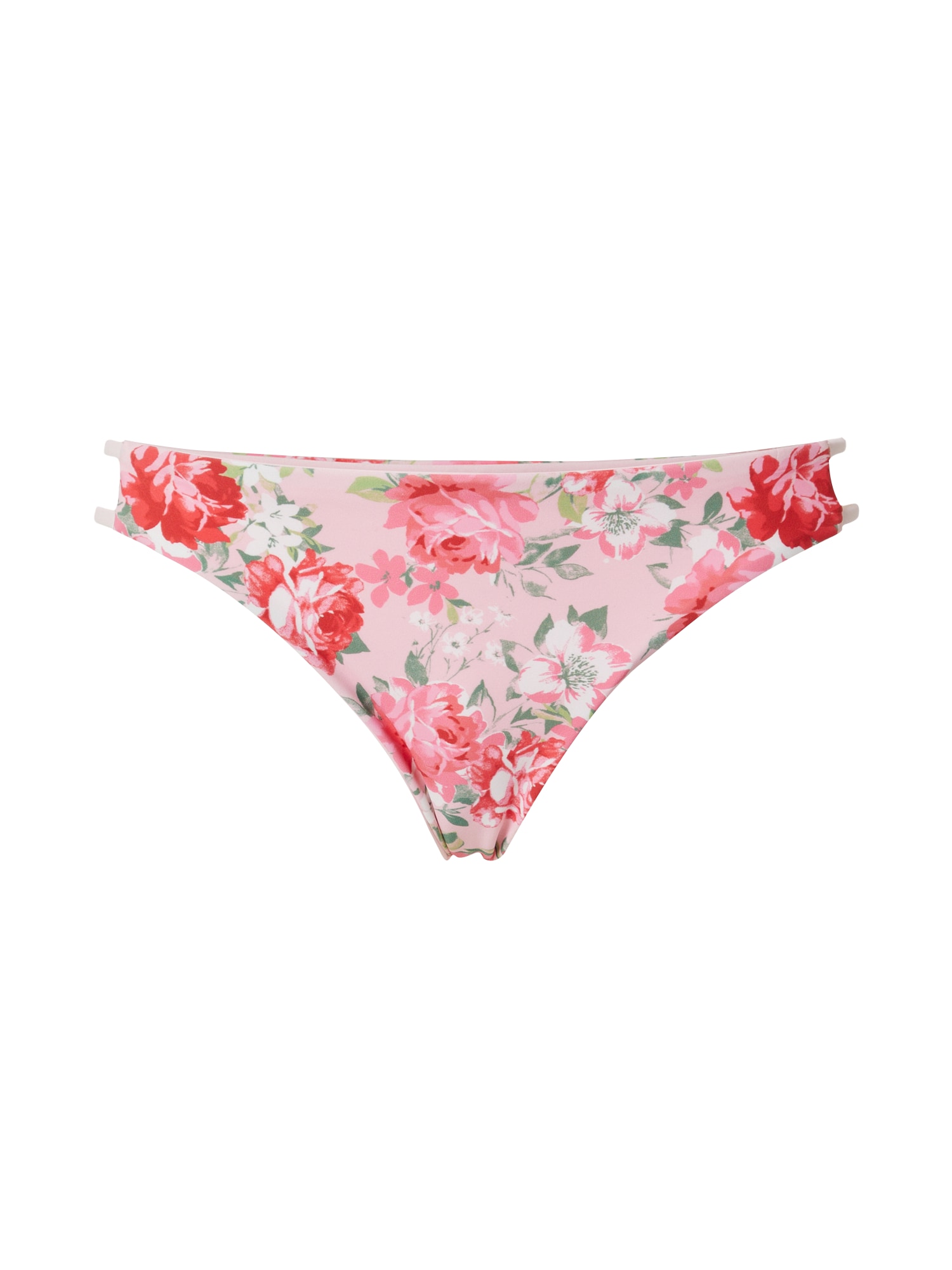 HOLLISTER Bikinio kelnaitės žalia / rožinė / rožių spalva / balta