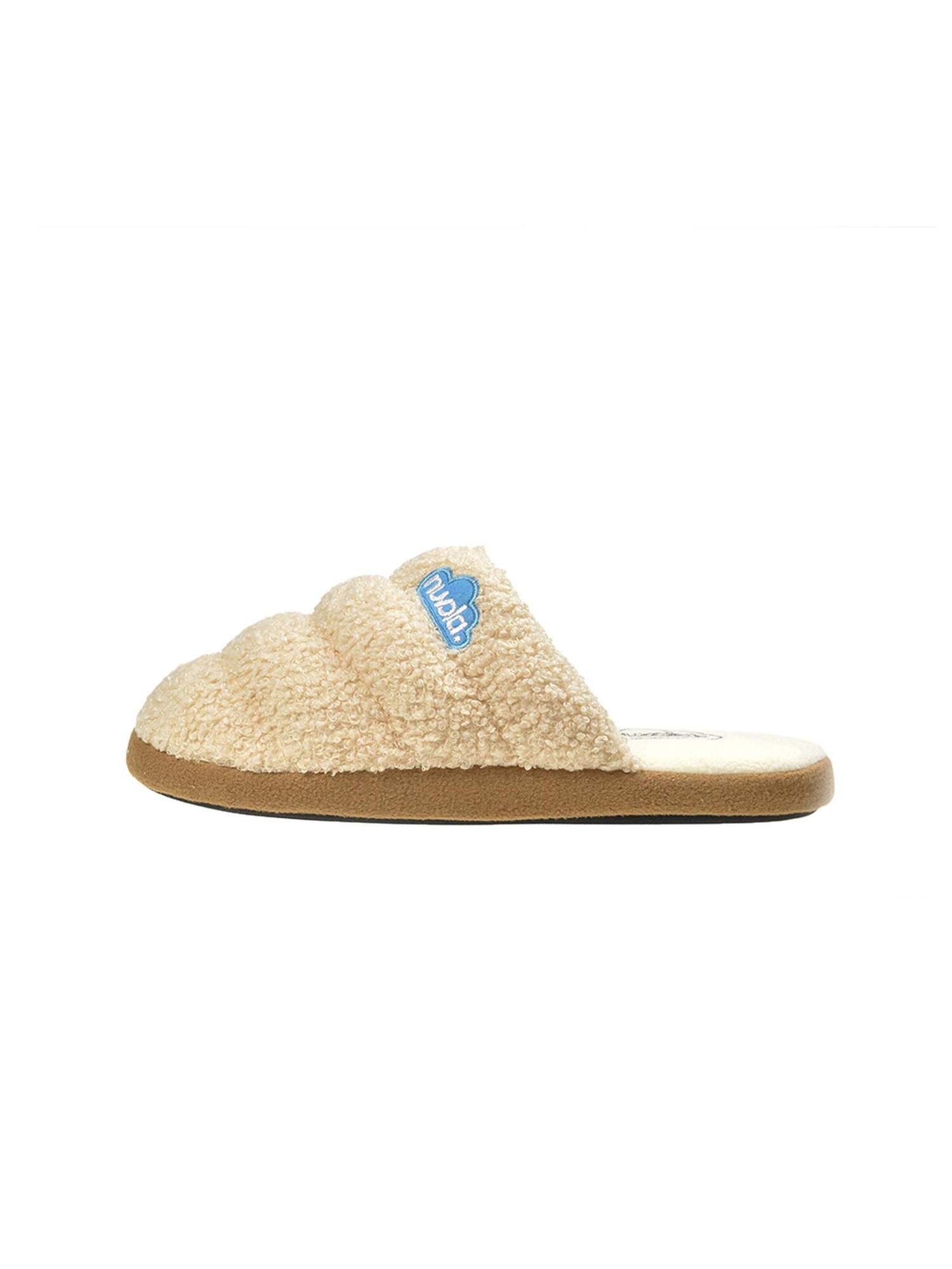 Nuvola. Zapatillas de casa 'Zueco Sheep' crema