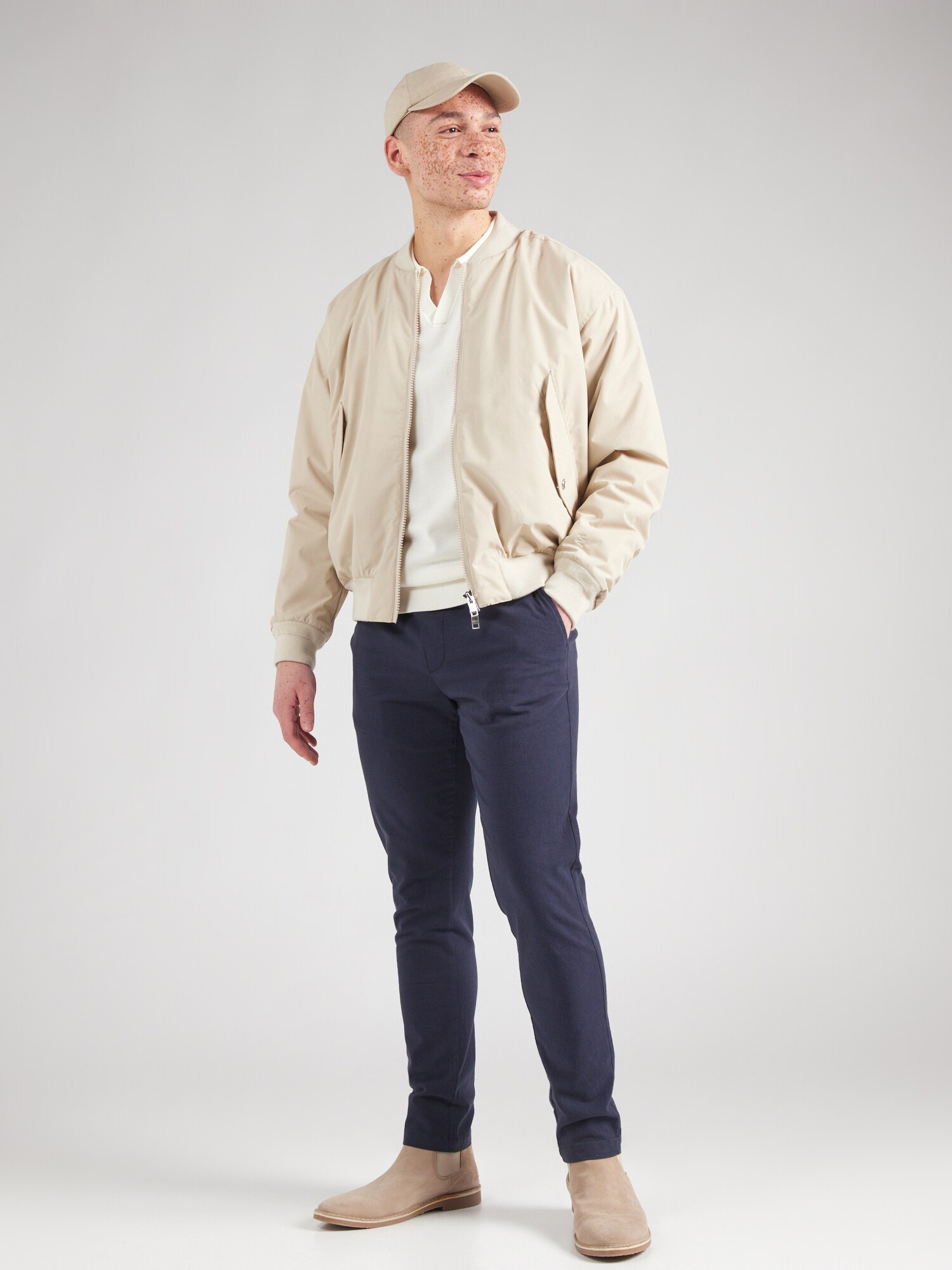 Only & Sons Chino nohavice 'ONSCapri' námornícka modrá (obrázok 4)