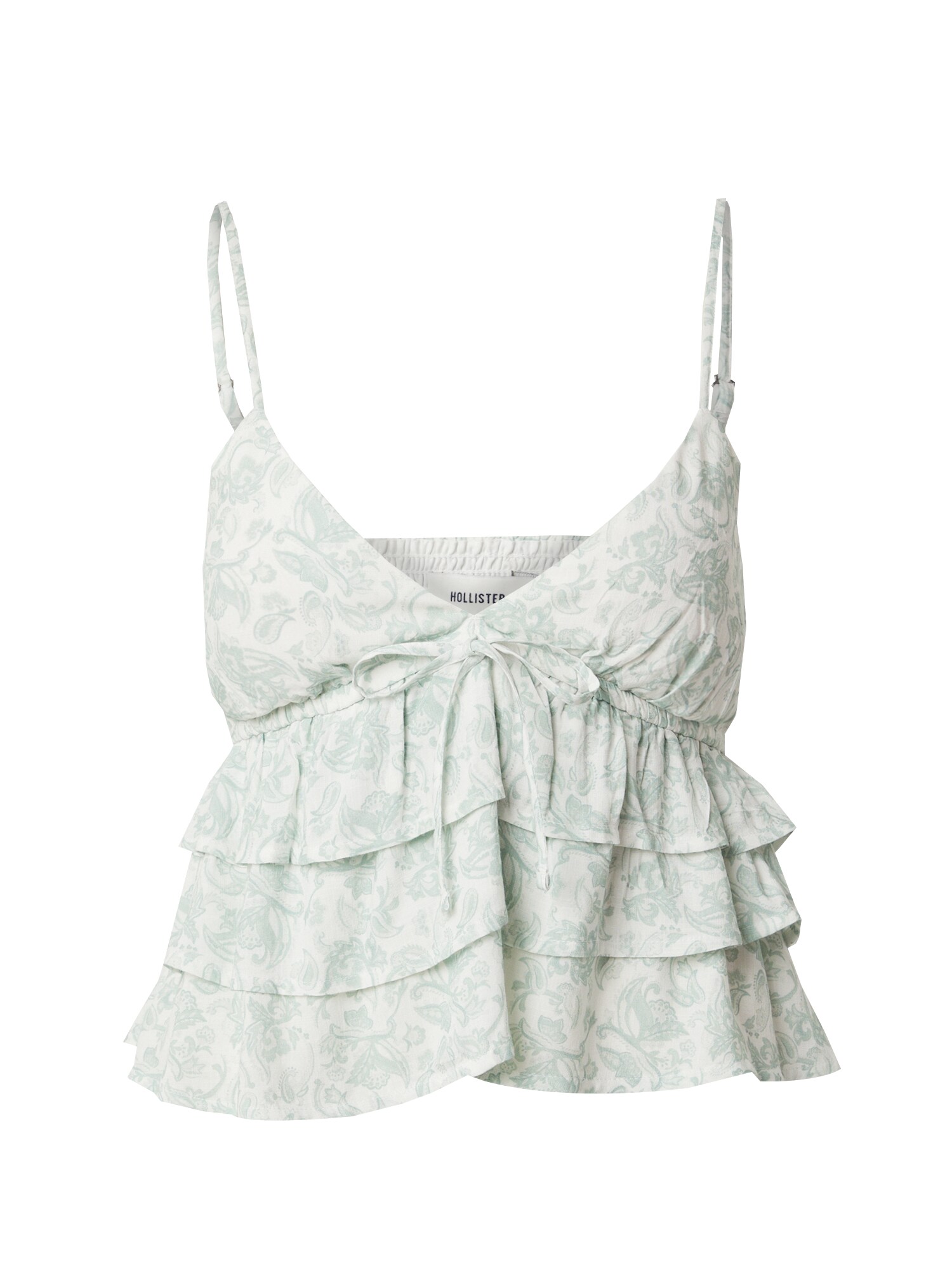 HOLLISTER Top  menta / fehér akciós termékkép 1