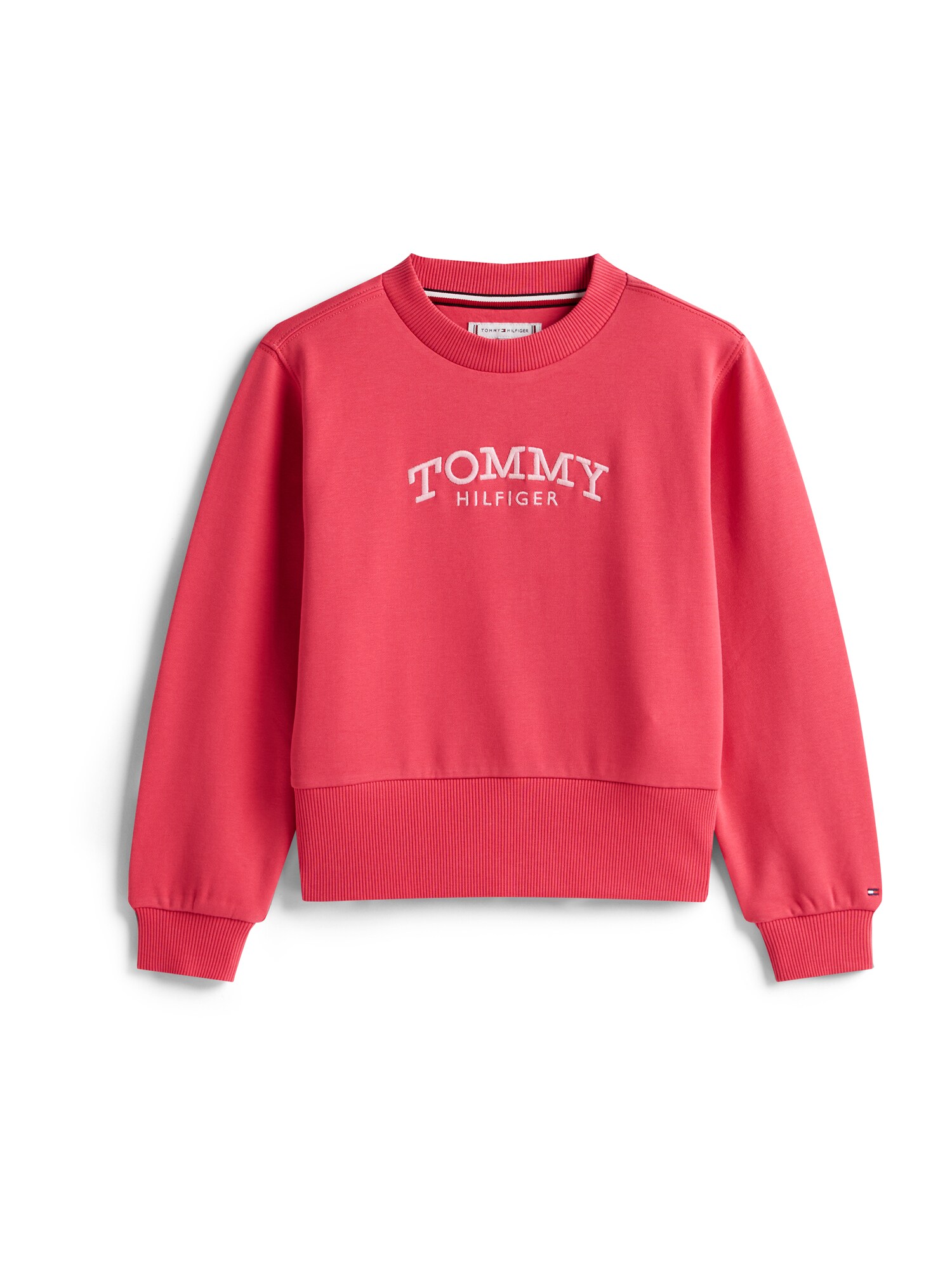 TOMMY HILFIGER Mikina  melónová / šedobiela