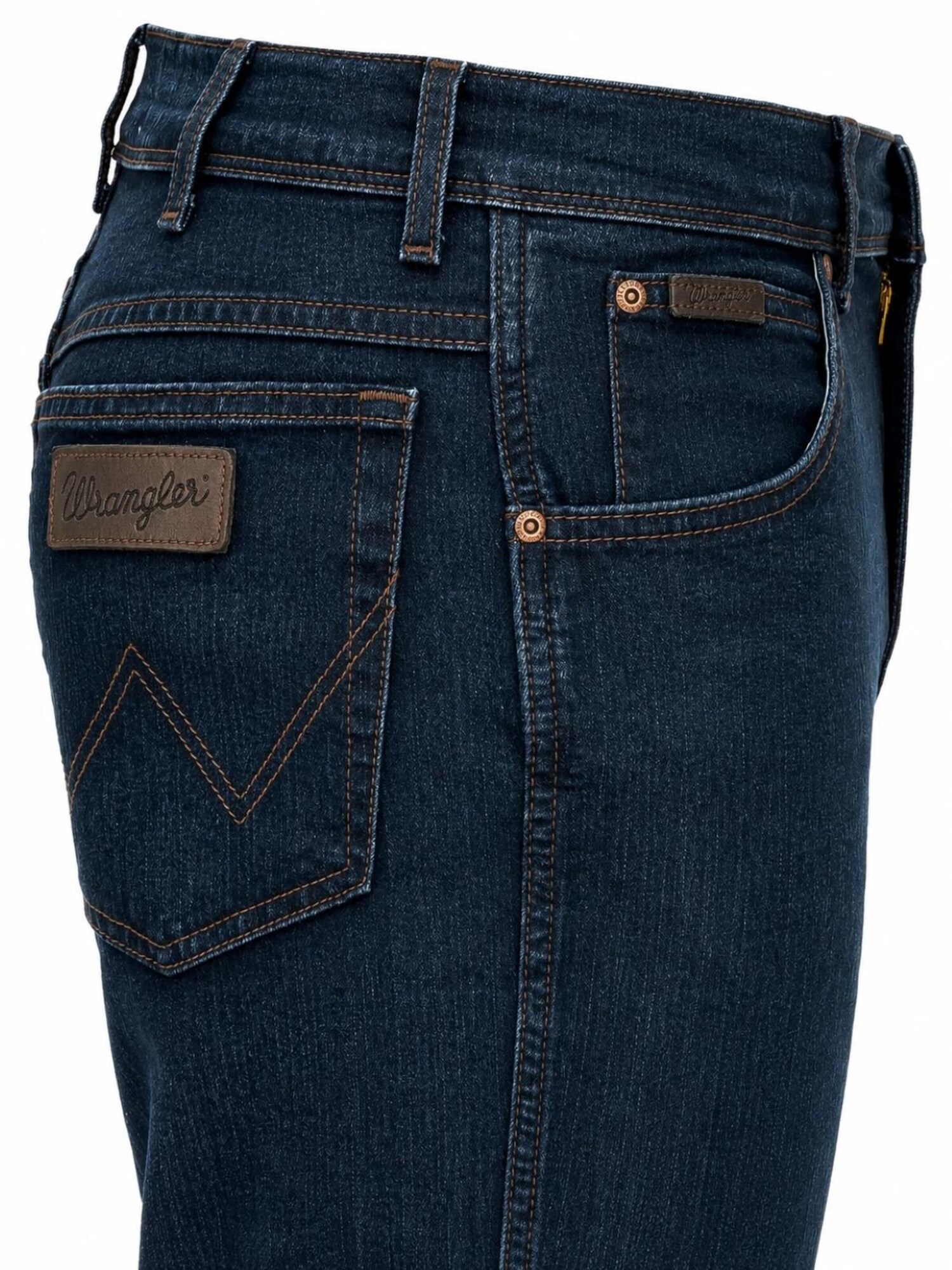 WRANGLER Vaquero 'Wrangler Texas Herren-Stretchjeans Regular Fit Authentic Straight W12175001 Blue Black'  azul noche – imagen 3