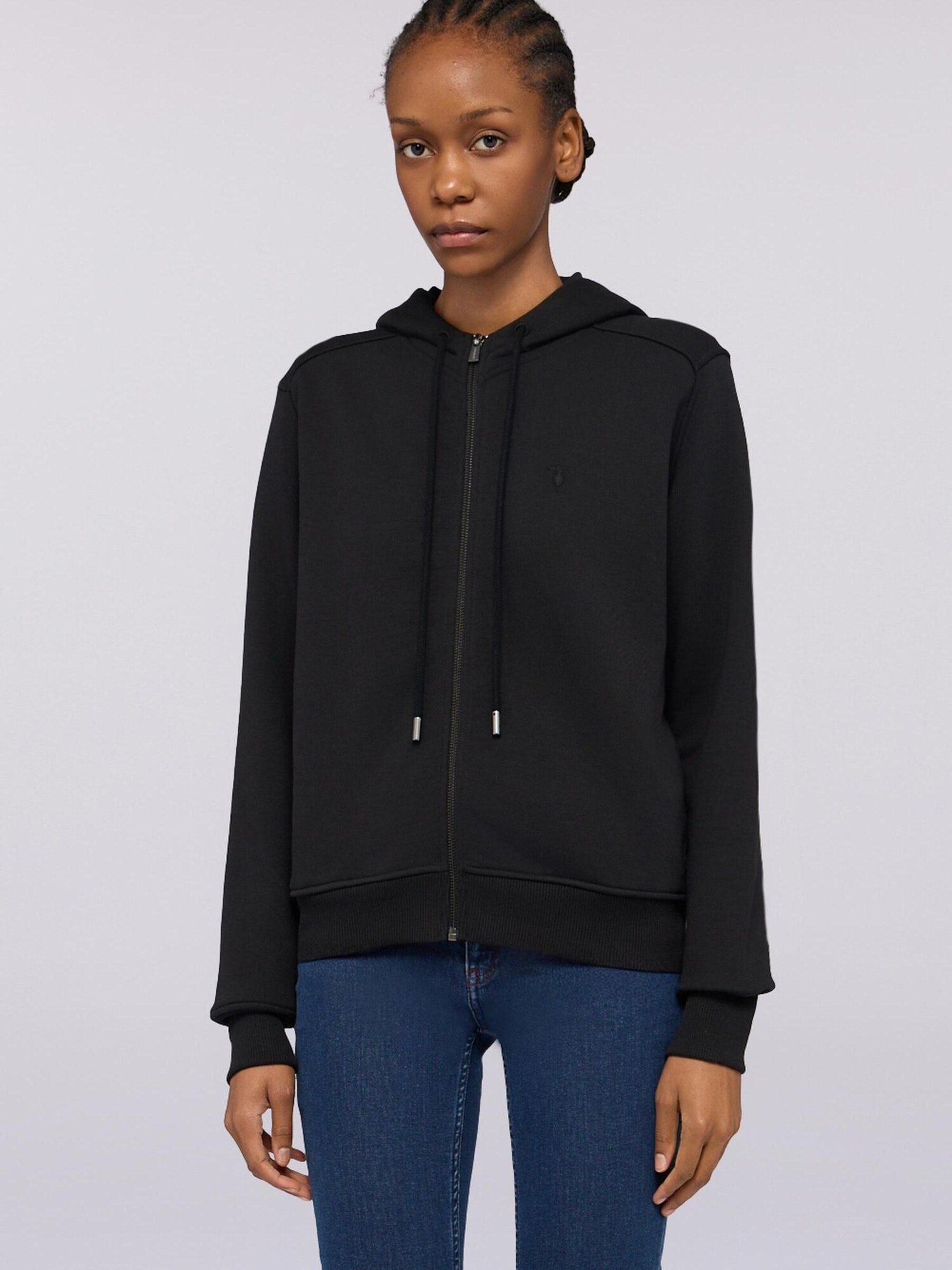 Trussardi Sudadera con cremallera negro – imagen 6