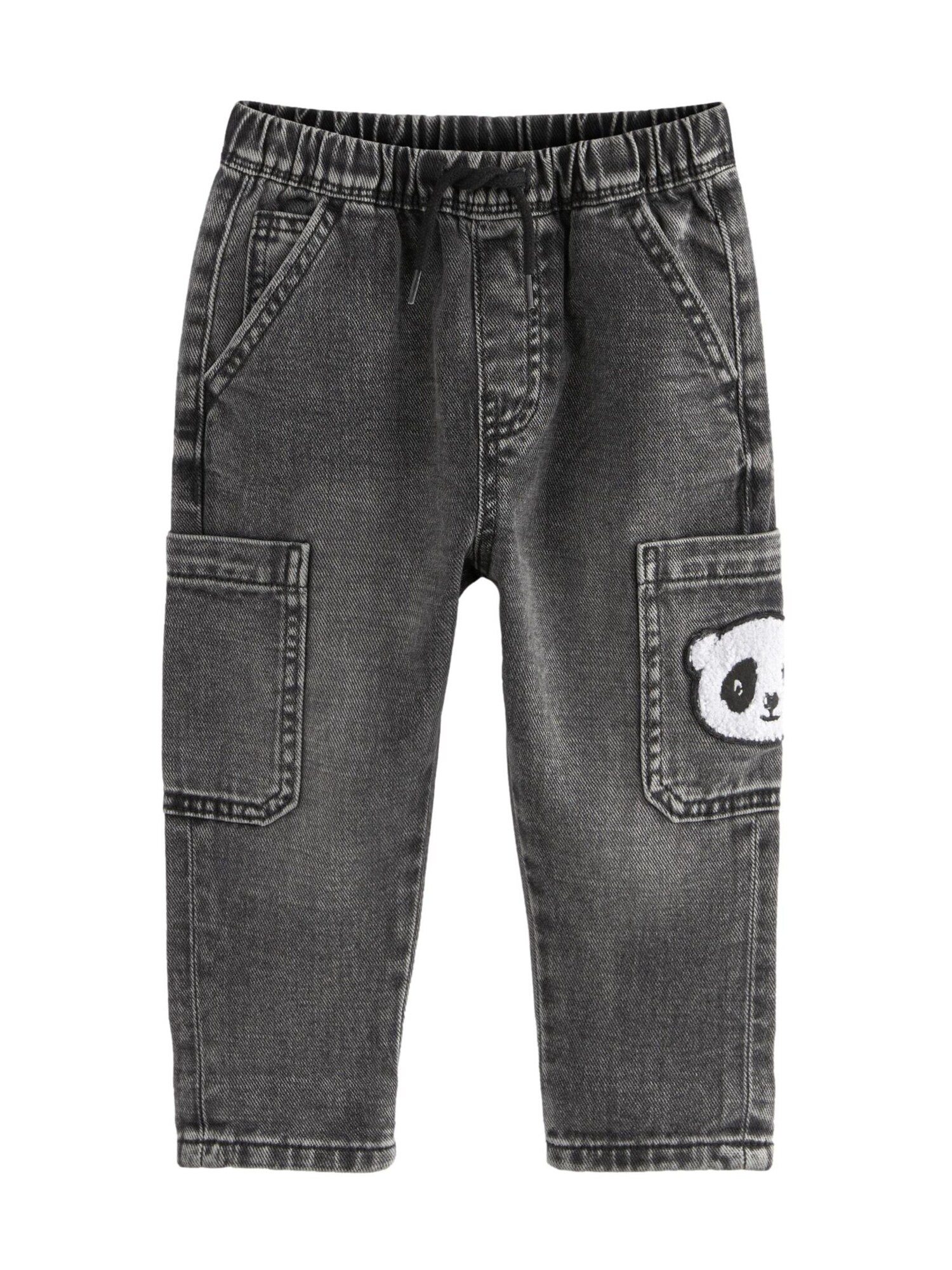 Next Jeans  negru denim / alb