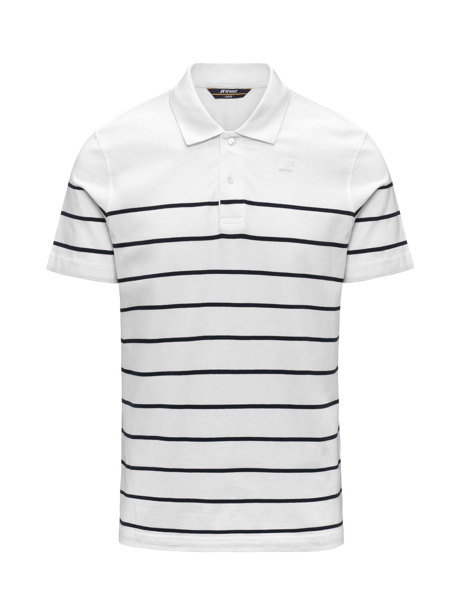 K-Way Camiseta 'K-WAY LAYO-FRENCH JERSEY YARN DYED POLO' blanco