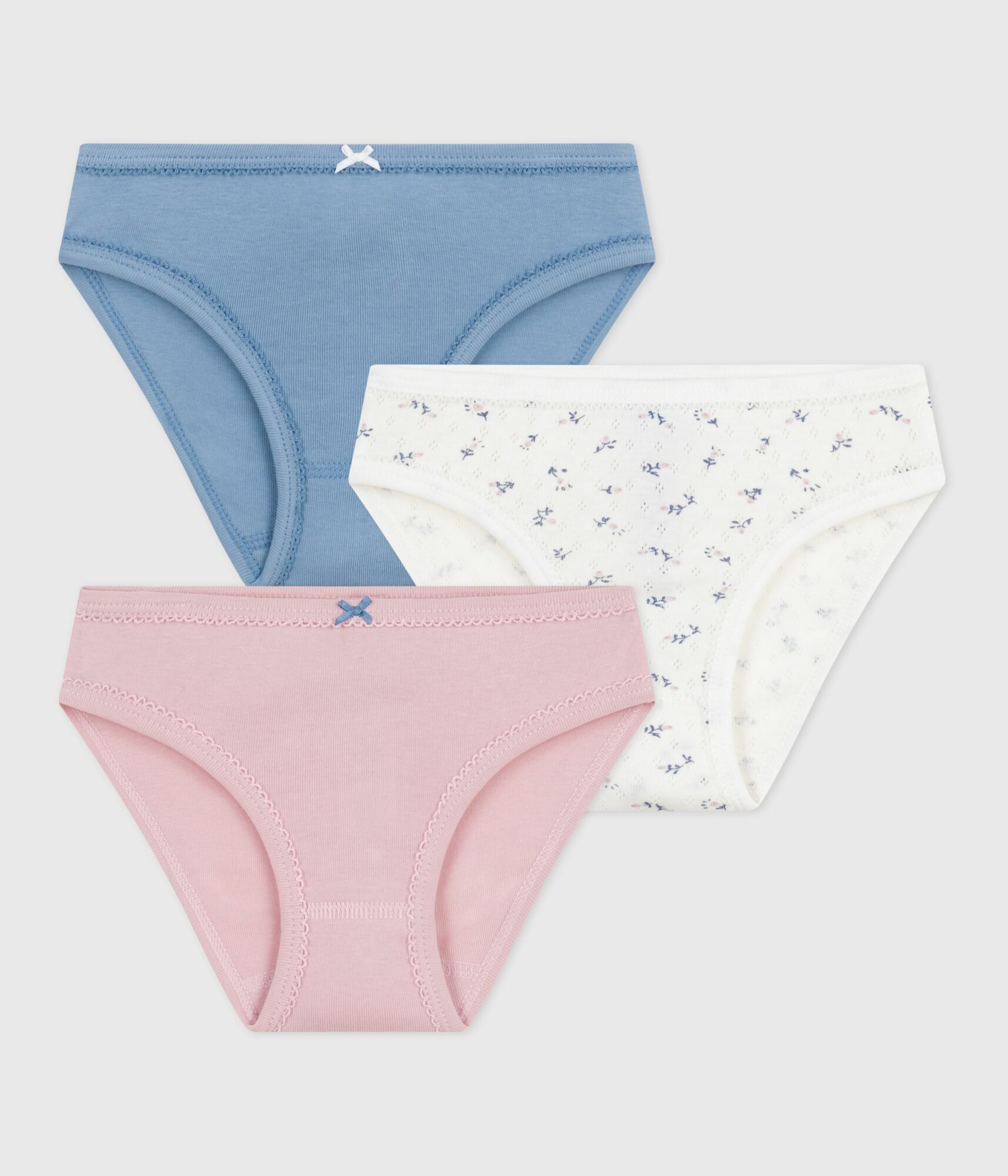 PETIT BATEAU Alsónadrág  világoskék / rózsaszín / fehér akciós termékkép 1