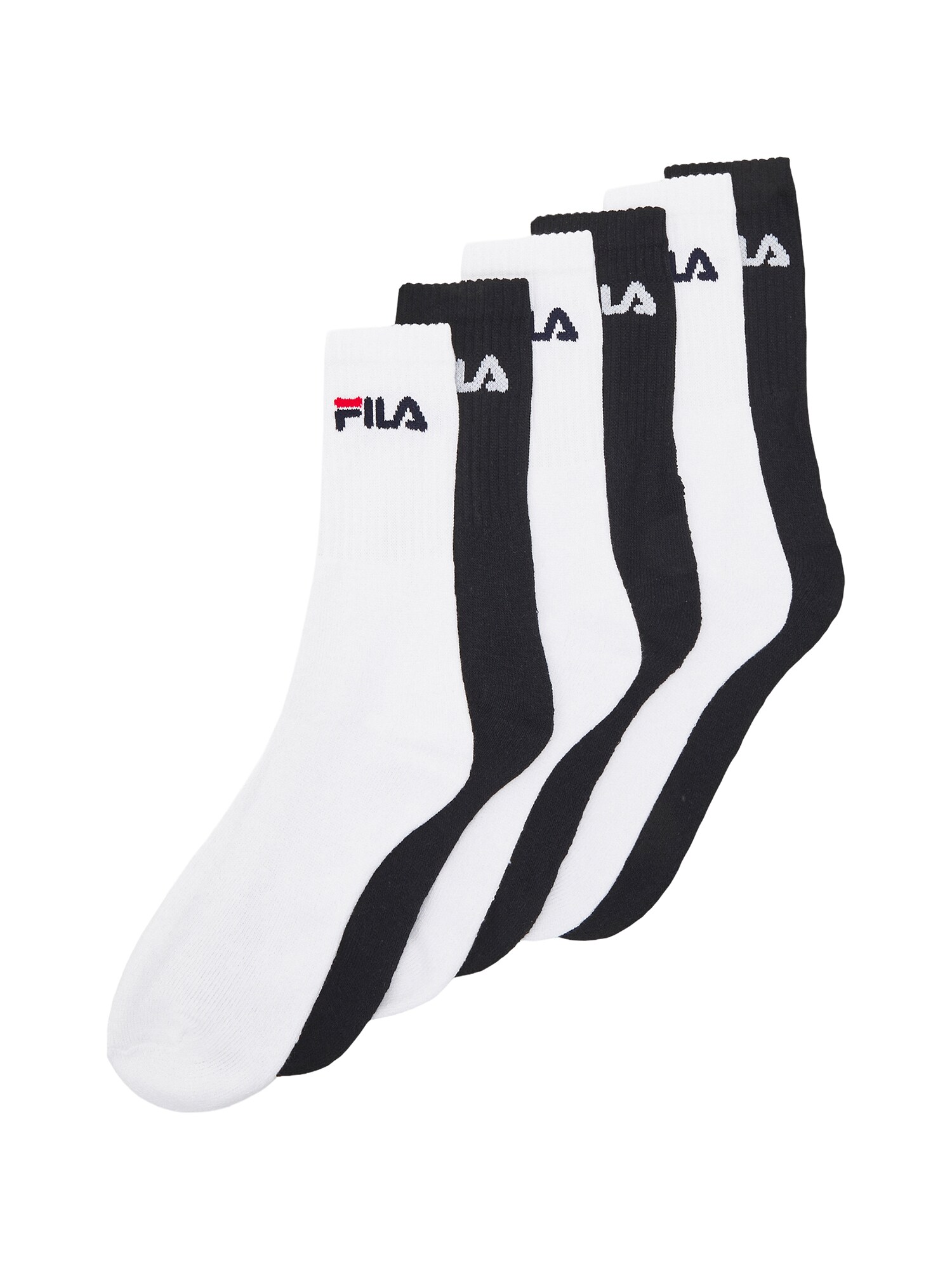FILA Șosete  roșu / negru / alb