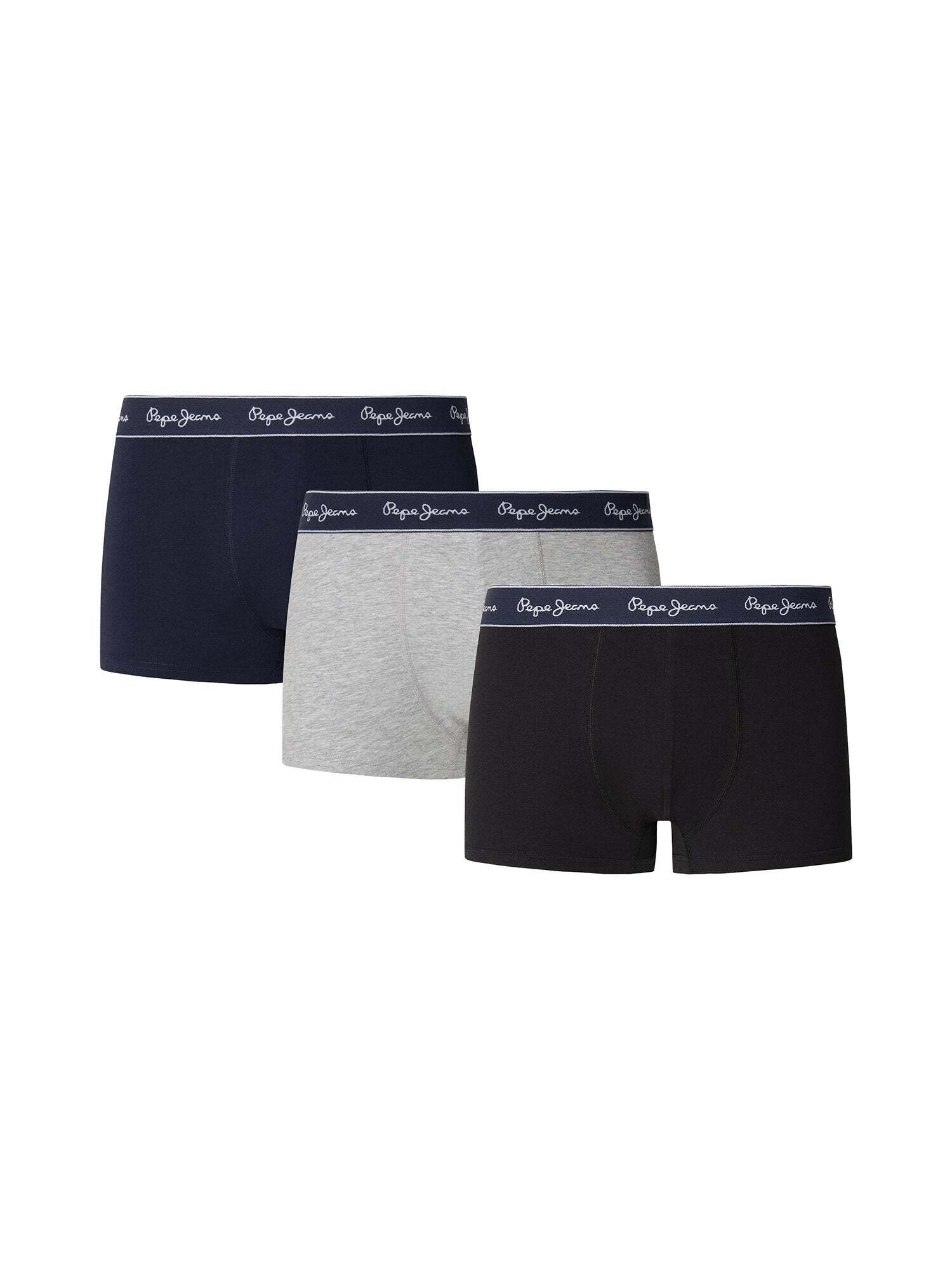 Pepe Jeans Calzoncillo boxer azul noche / gris moteado / negro / blanco – imagen 1