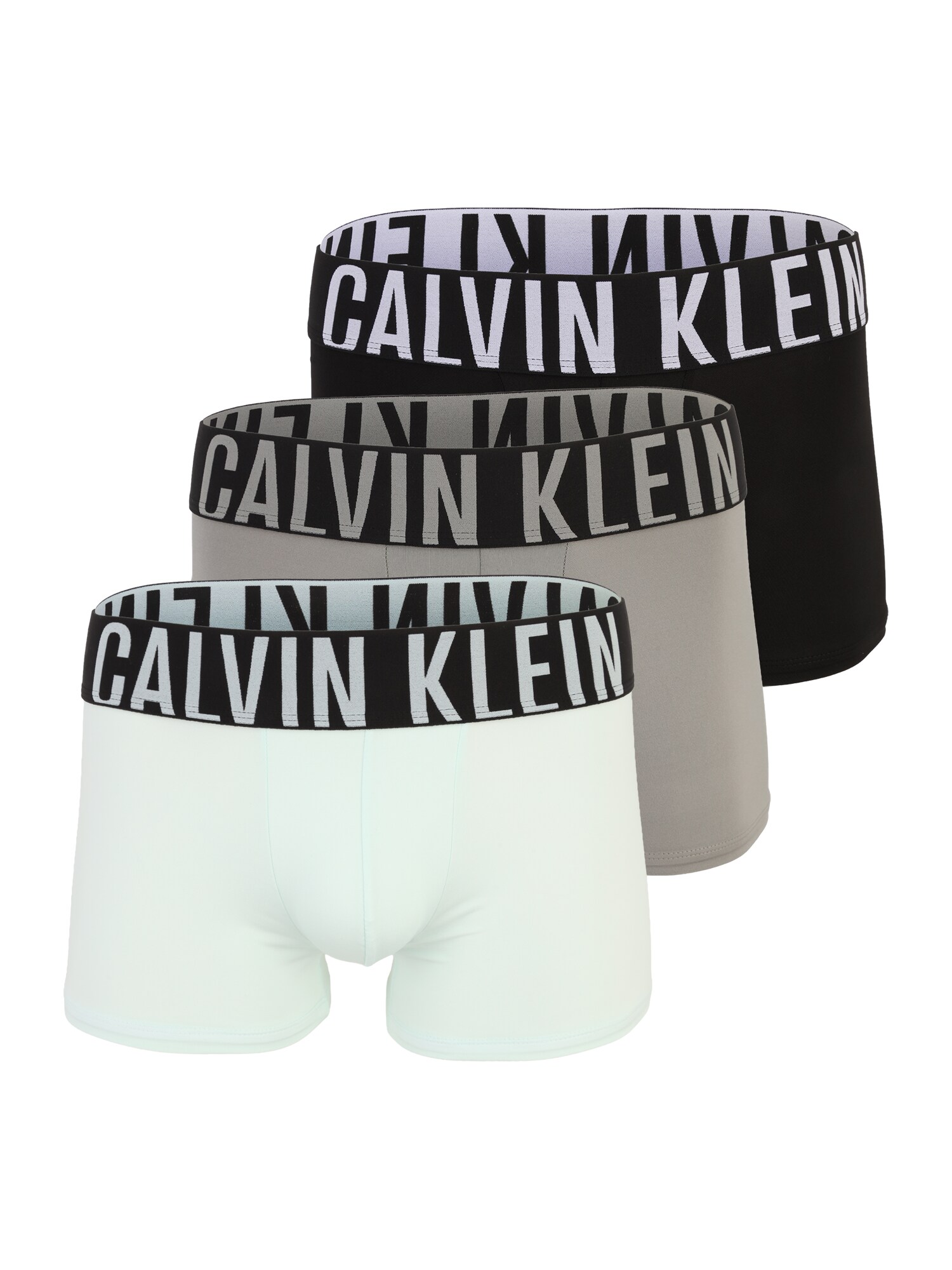 Calvin Klein Underwear Boxerky 'Intense Power'  tmavošedá / mätová / čierna / šedobiela