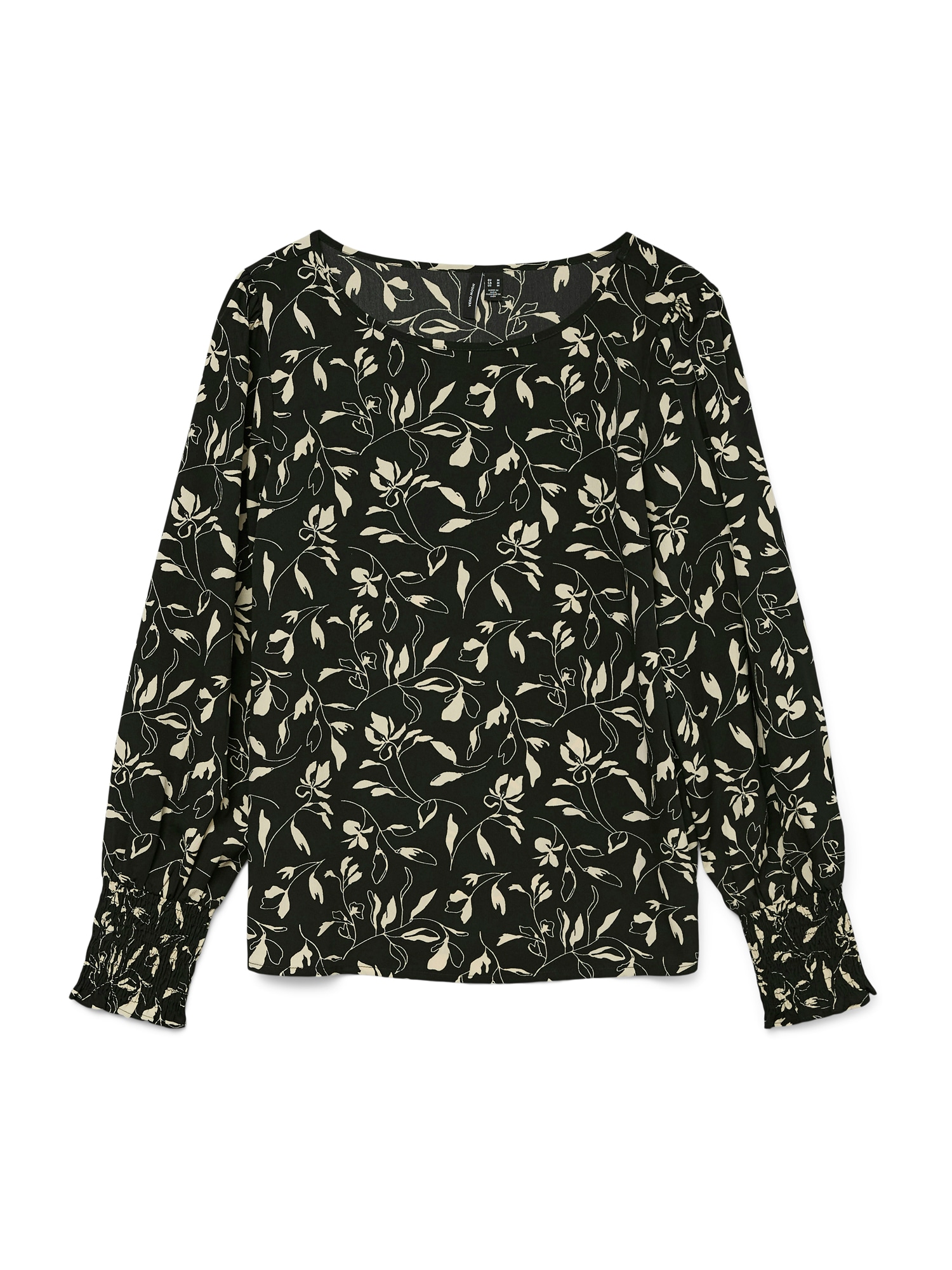 VERO MODA Bluză VMLYDIA  bej / negru