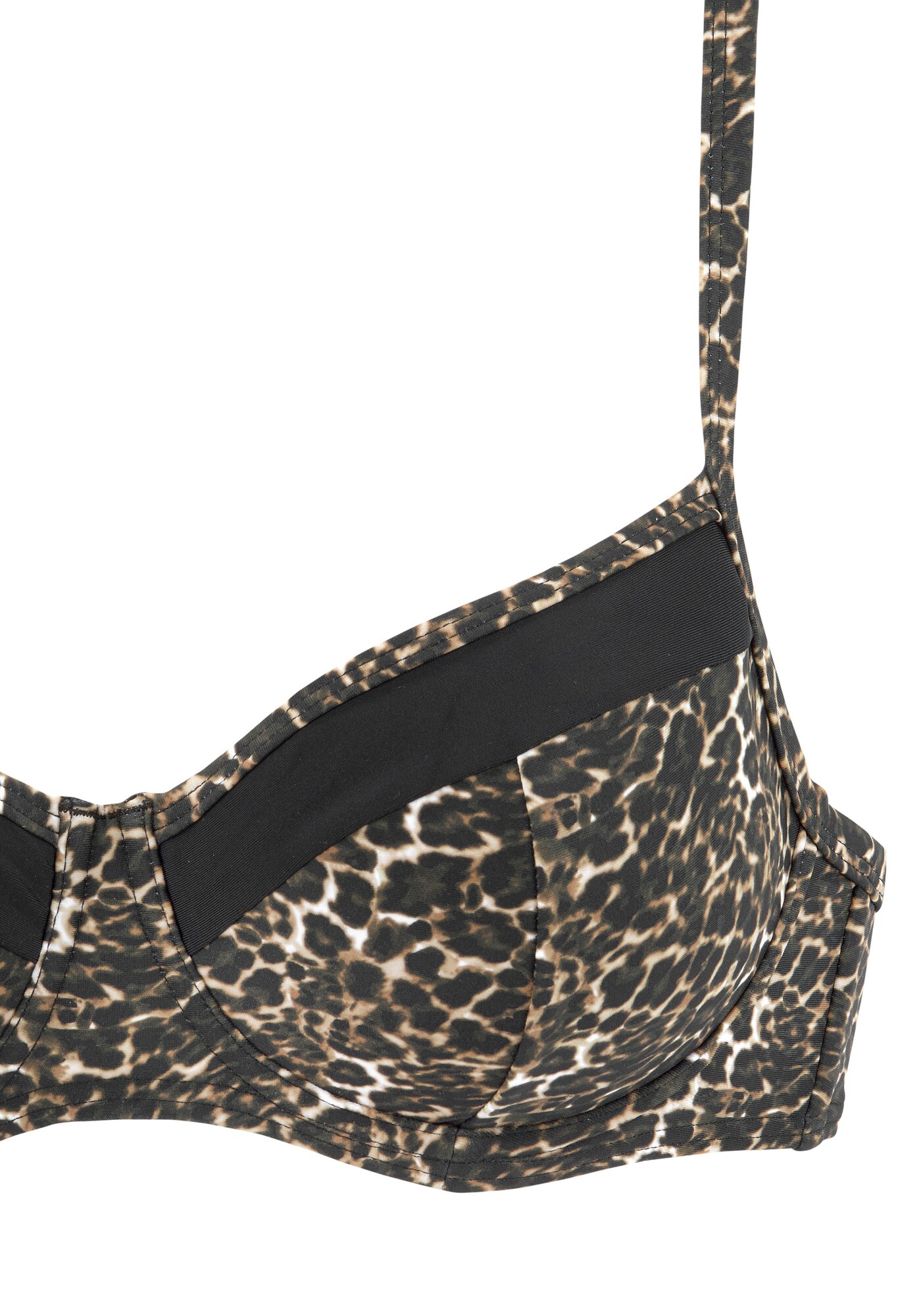 LASCANA Bikini felső  barna / fekete termék 2. képe