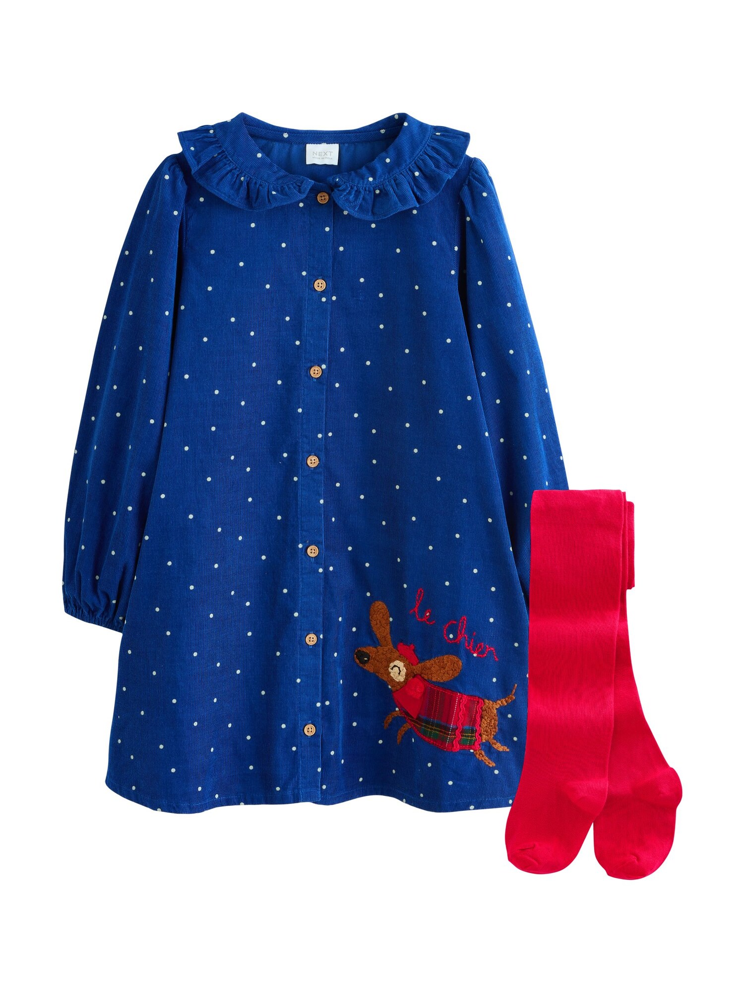 Next Rochie  albastru cobalt / maro / roșu / alb