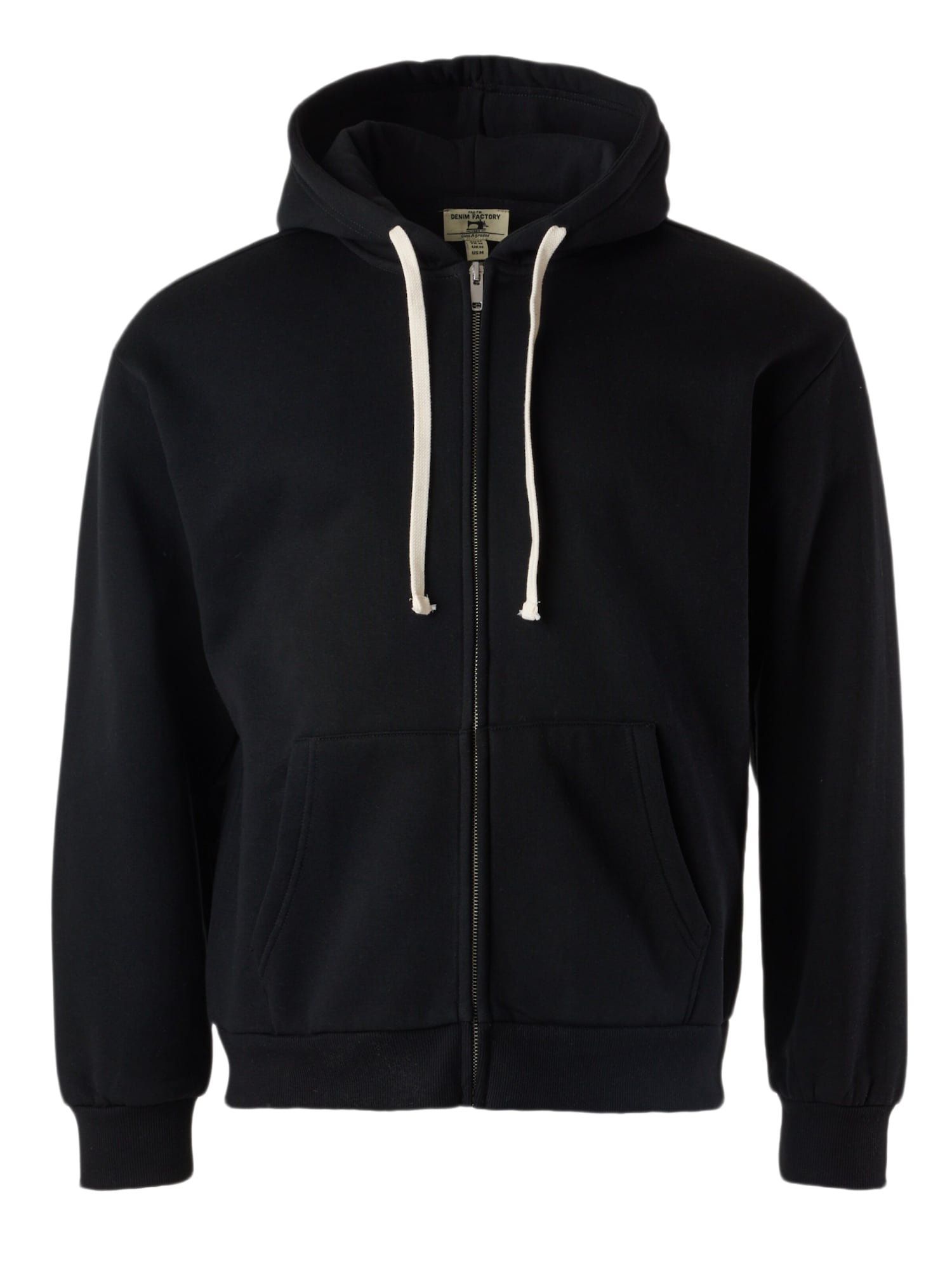 Denim Factory Sudadera con cremallera 'Los Angeles' negro