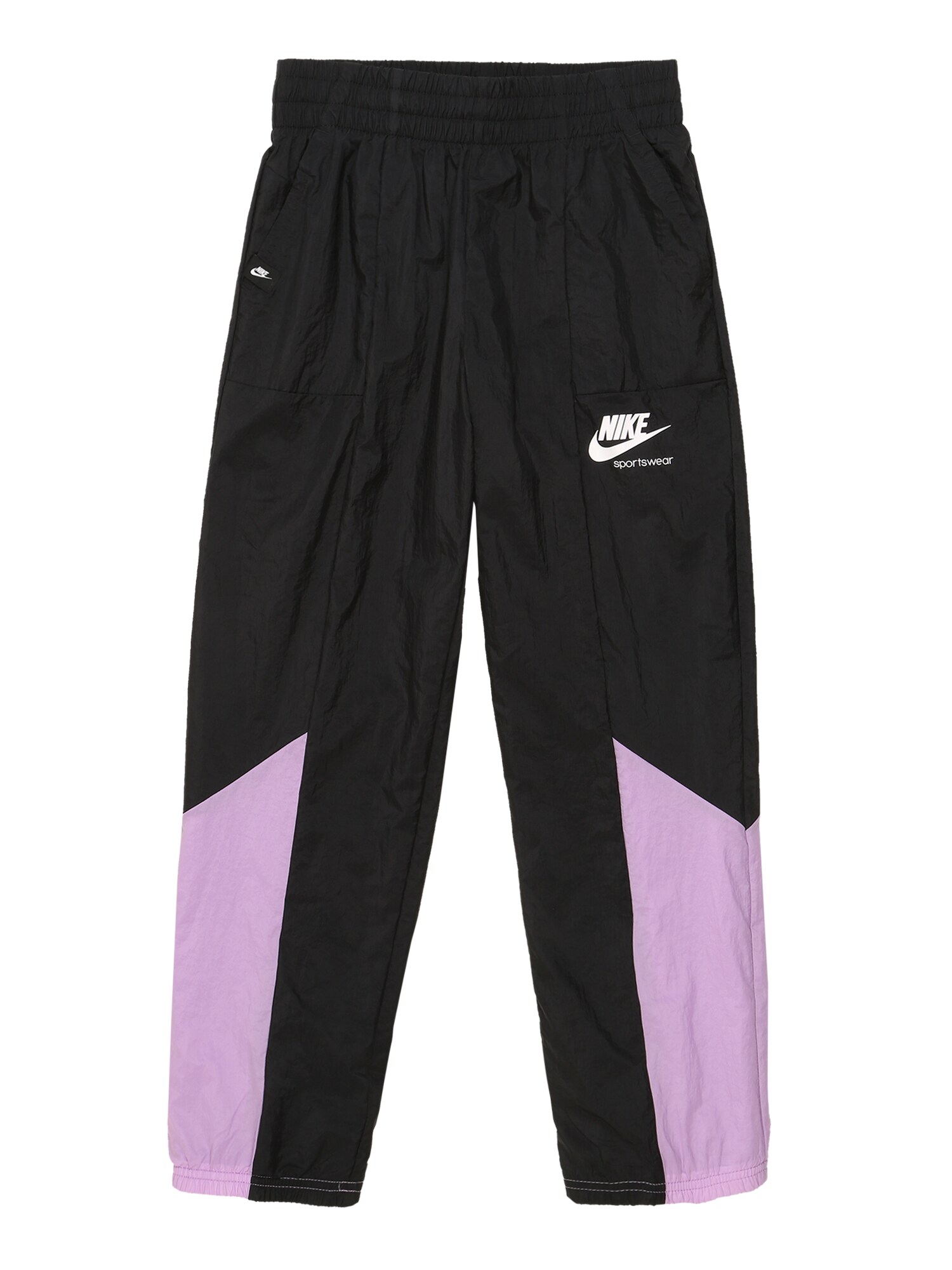 Nike Sportswear Kelnės  balta / juoda / purpurinė