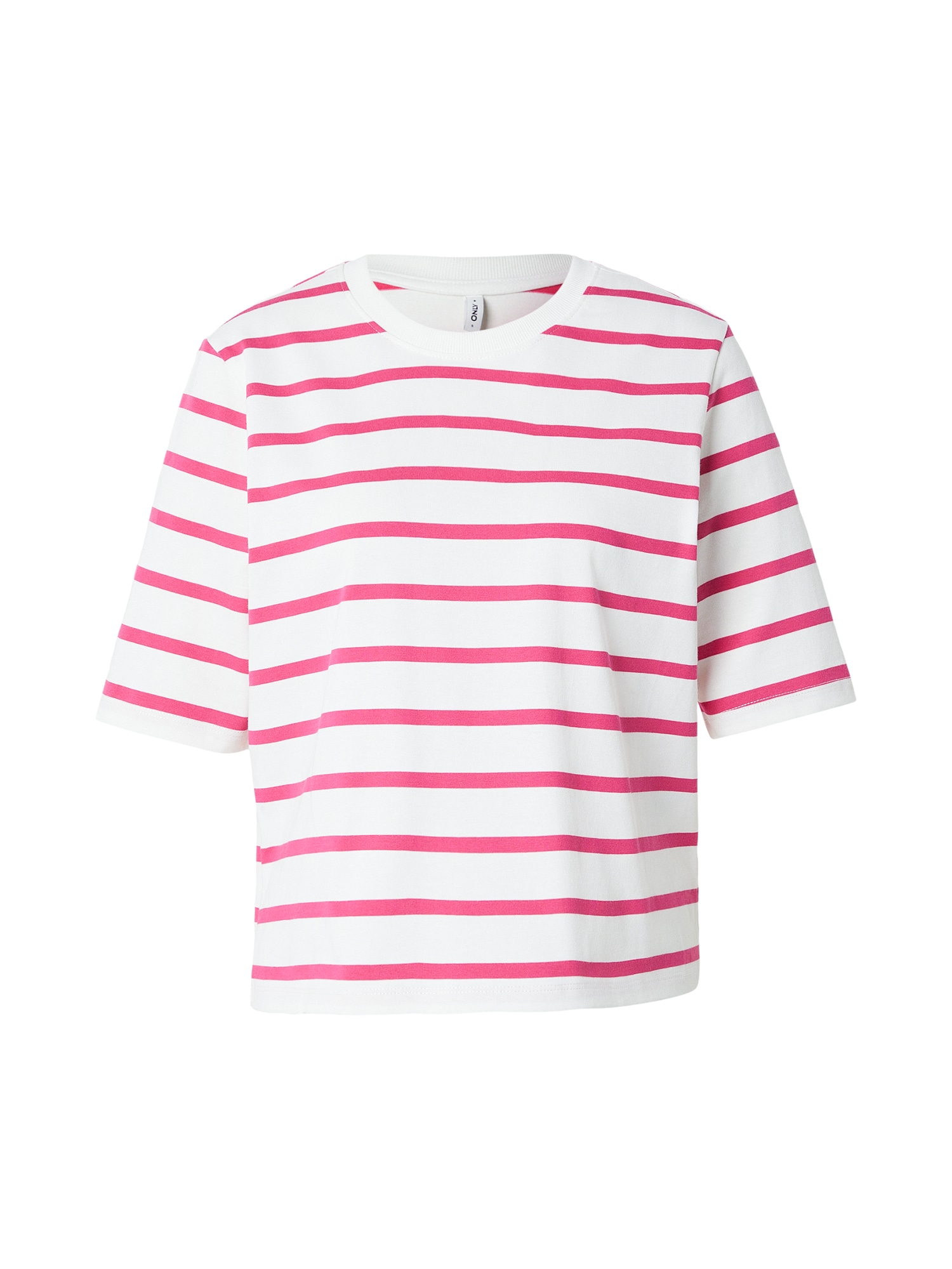 ONLY Tricou ONLSOPH  roz / alb