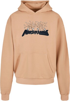 Merchcode Sweatshirt ‘Peanuts – Marshmallows’ Beige / Zwart