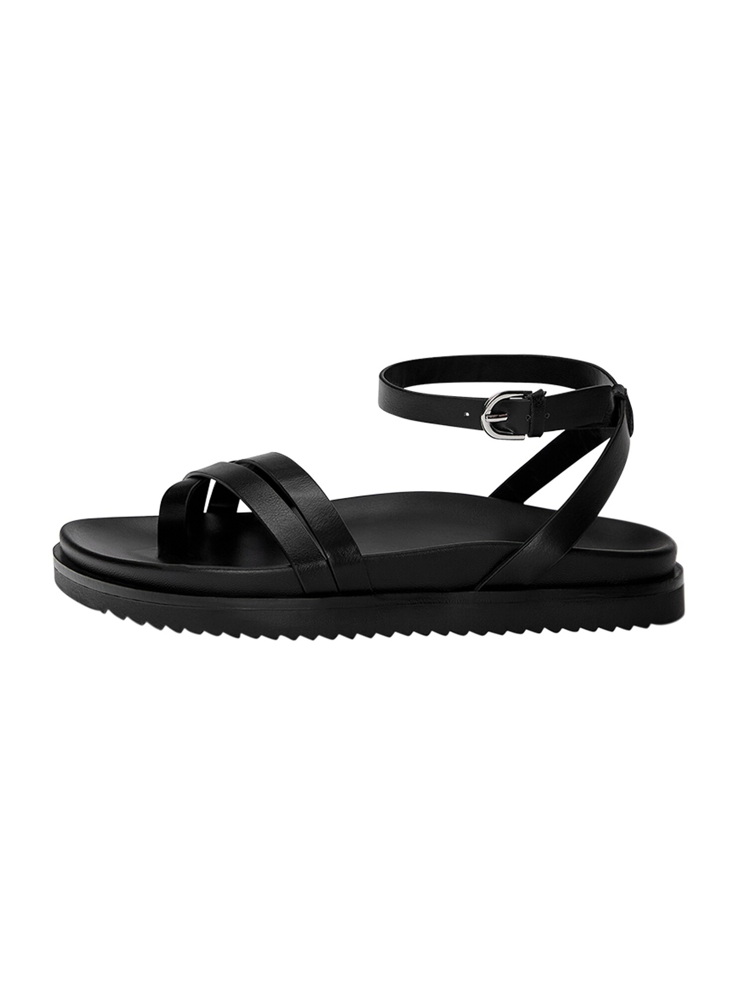 Pull&Bear Pántos szandál fekete termék 2. képe
