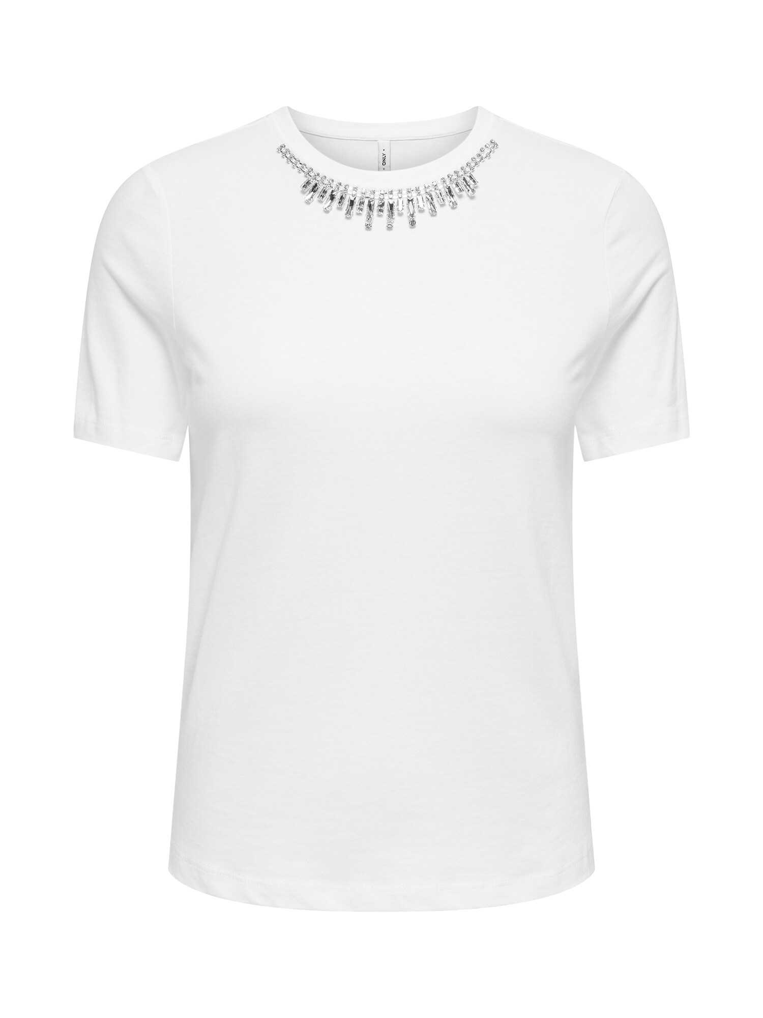 ONLY Tricou ONLRIE argintiu / alb