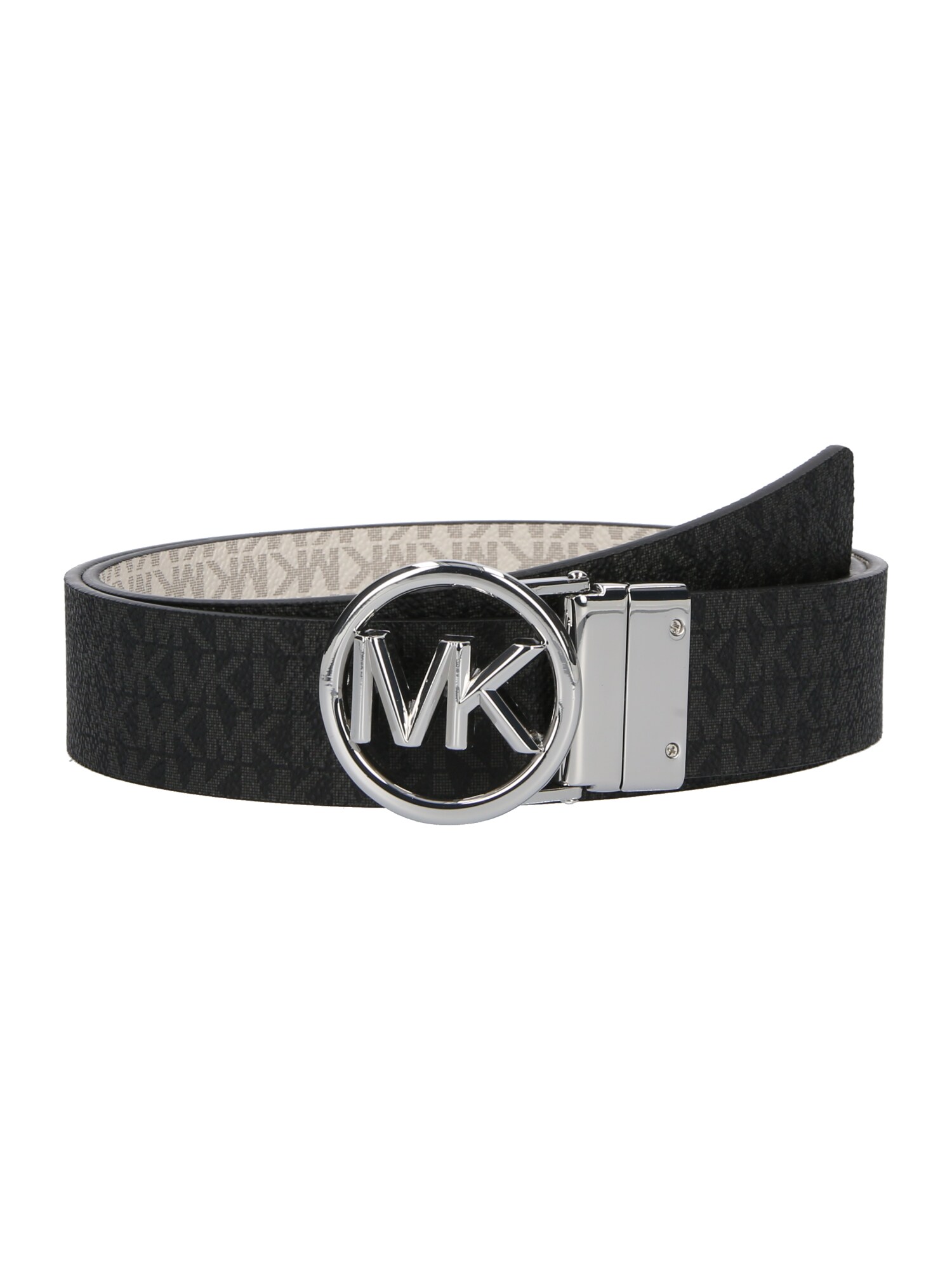 MICHAEL Michael Kors Curea  crem / gri metalic / negru / argintiu