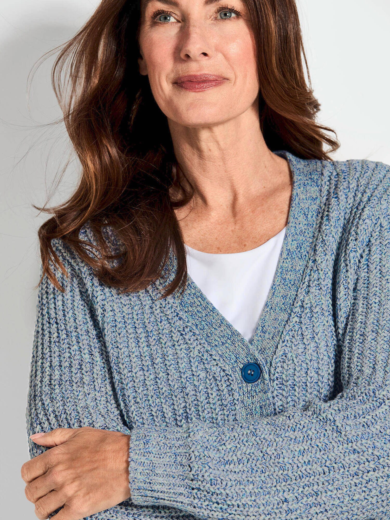 Thumbnail - Goldner Strickjacke