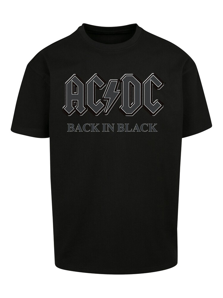 F4NT4STIC Shirt 'ACDC Rock Band Shirt Back in Black' Herren Größe XXL schwarz / weiß