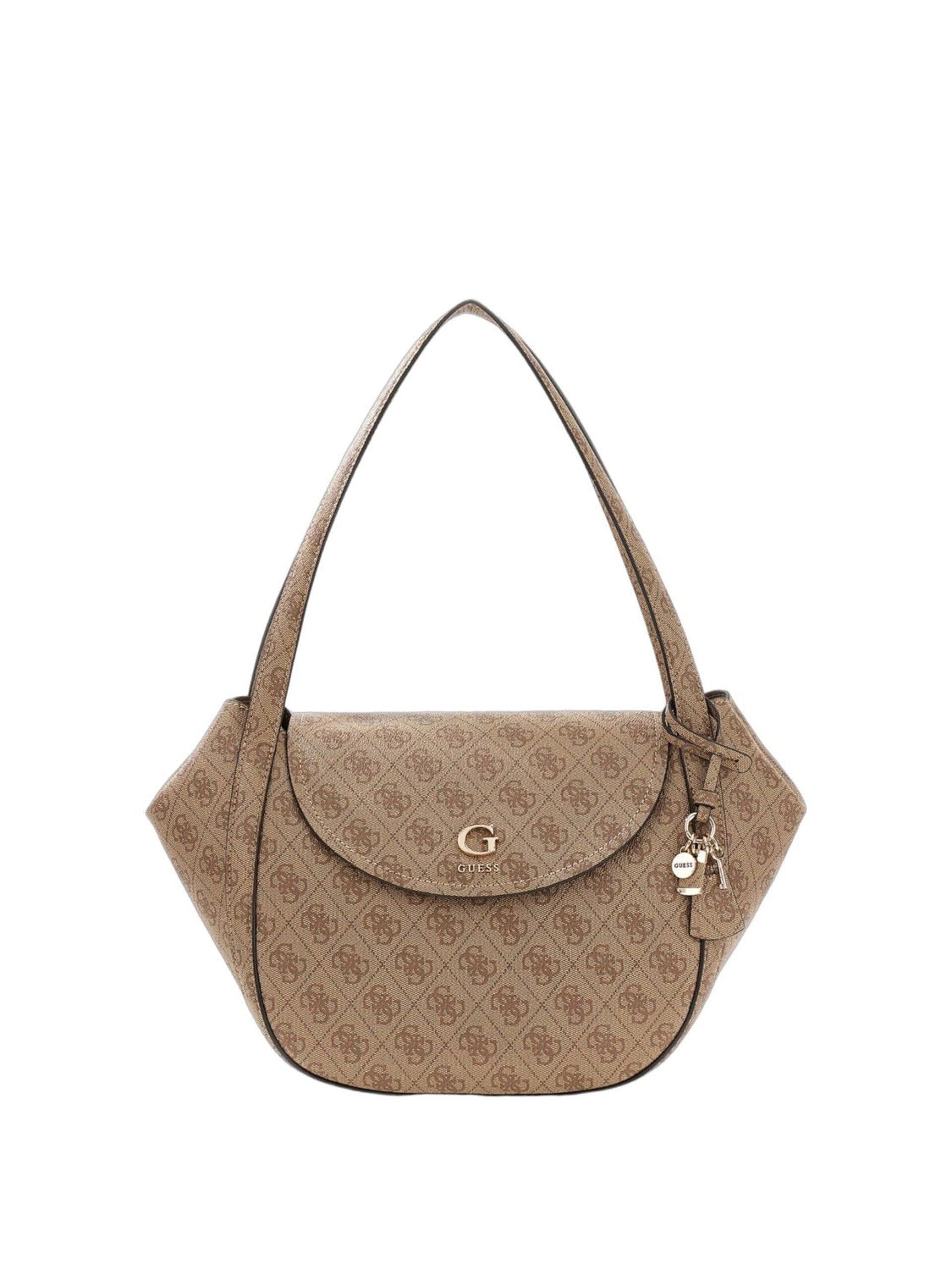 Guess Handväska 'Guess Sac à Rabat Coleen Monogramme Latte Logo' dam