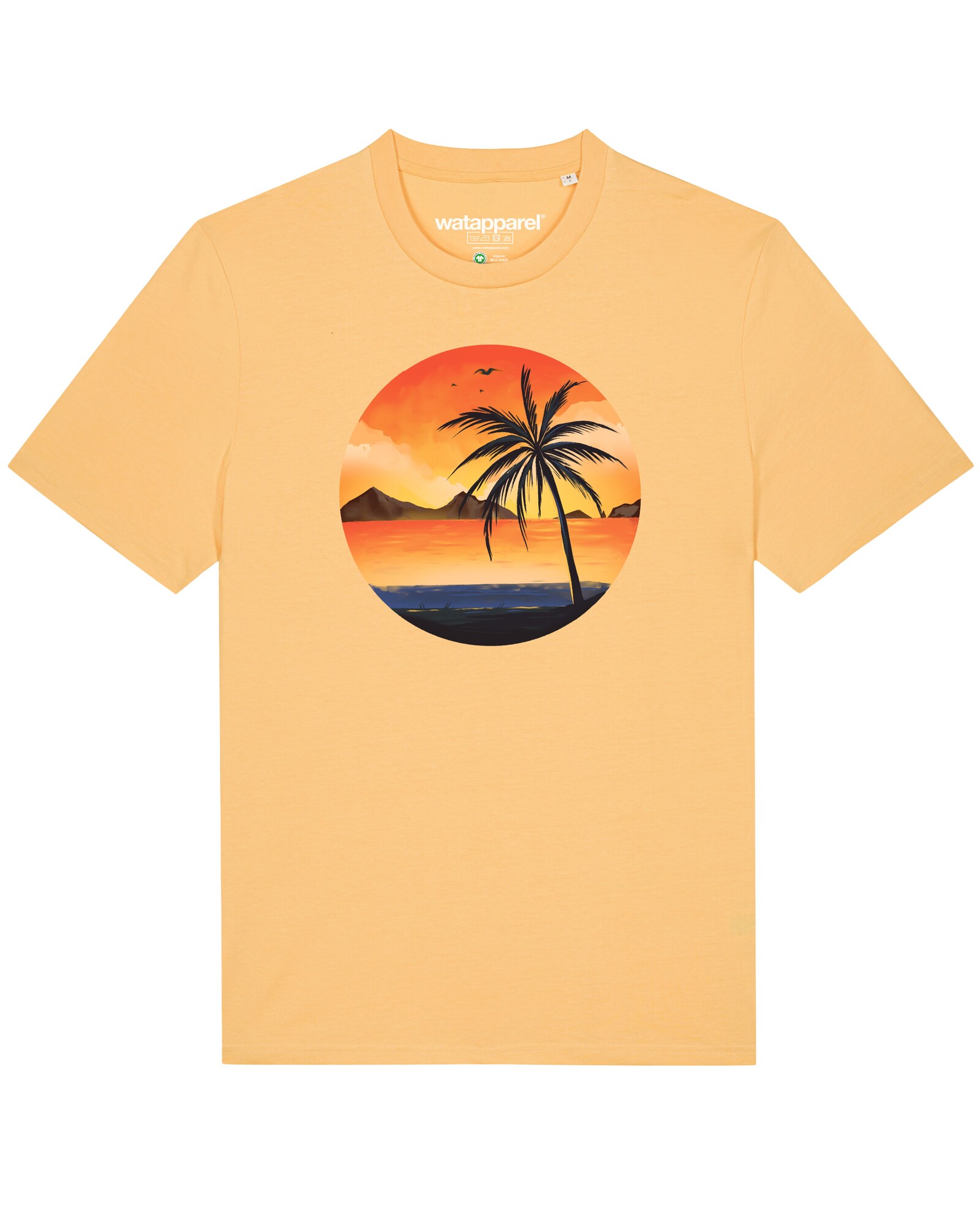 Thumbnail - T-Shirt 'Sunset on palm beach'