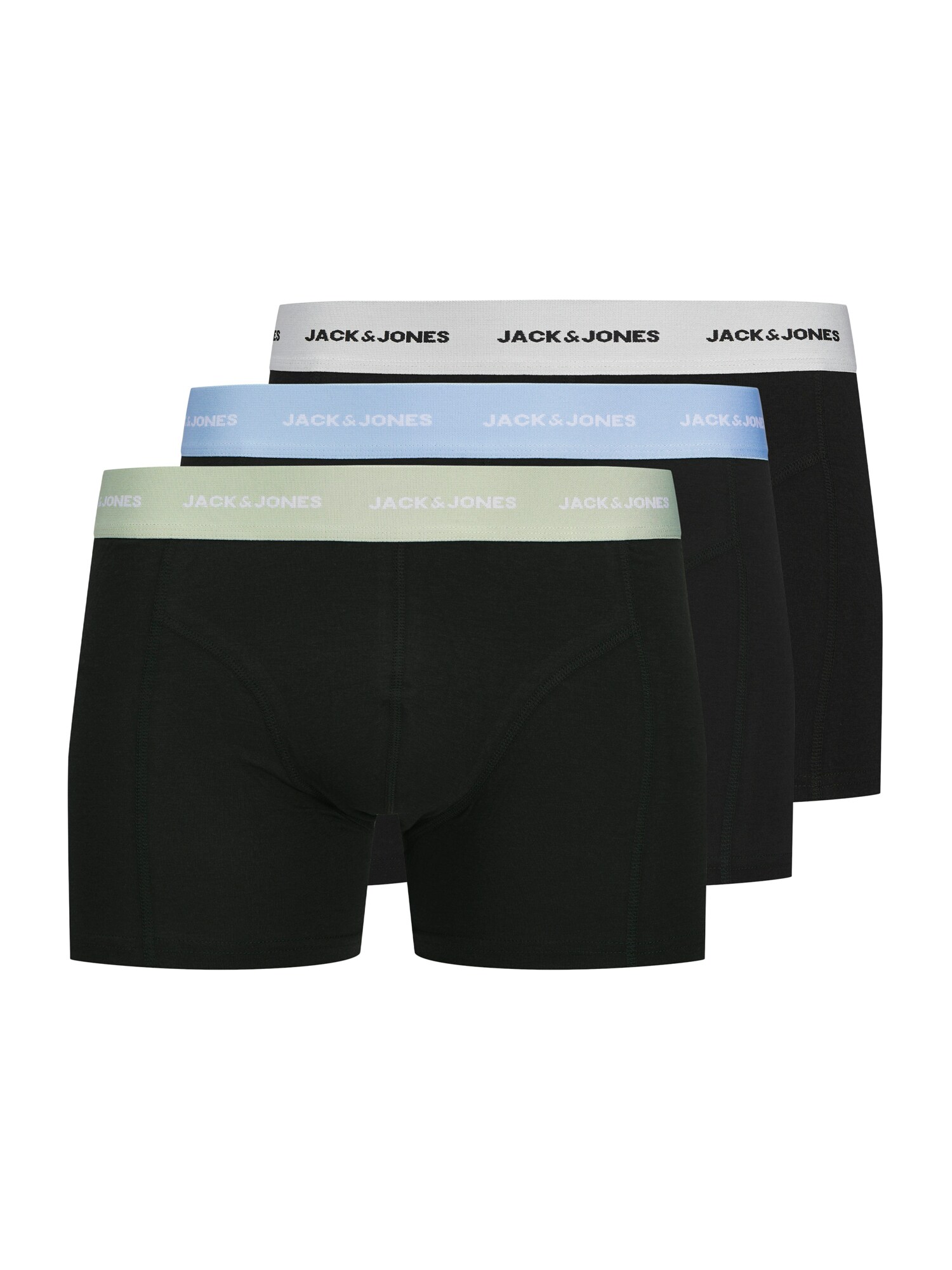 Jack & Jones Plus Boxeri JACTom  albastru deschis / gri / verde stuf / negru