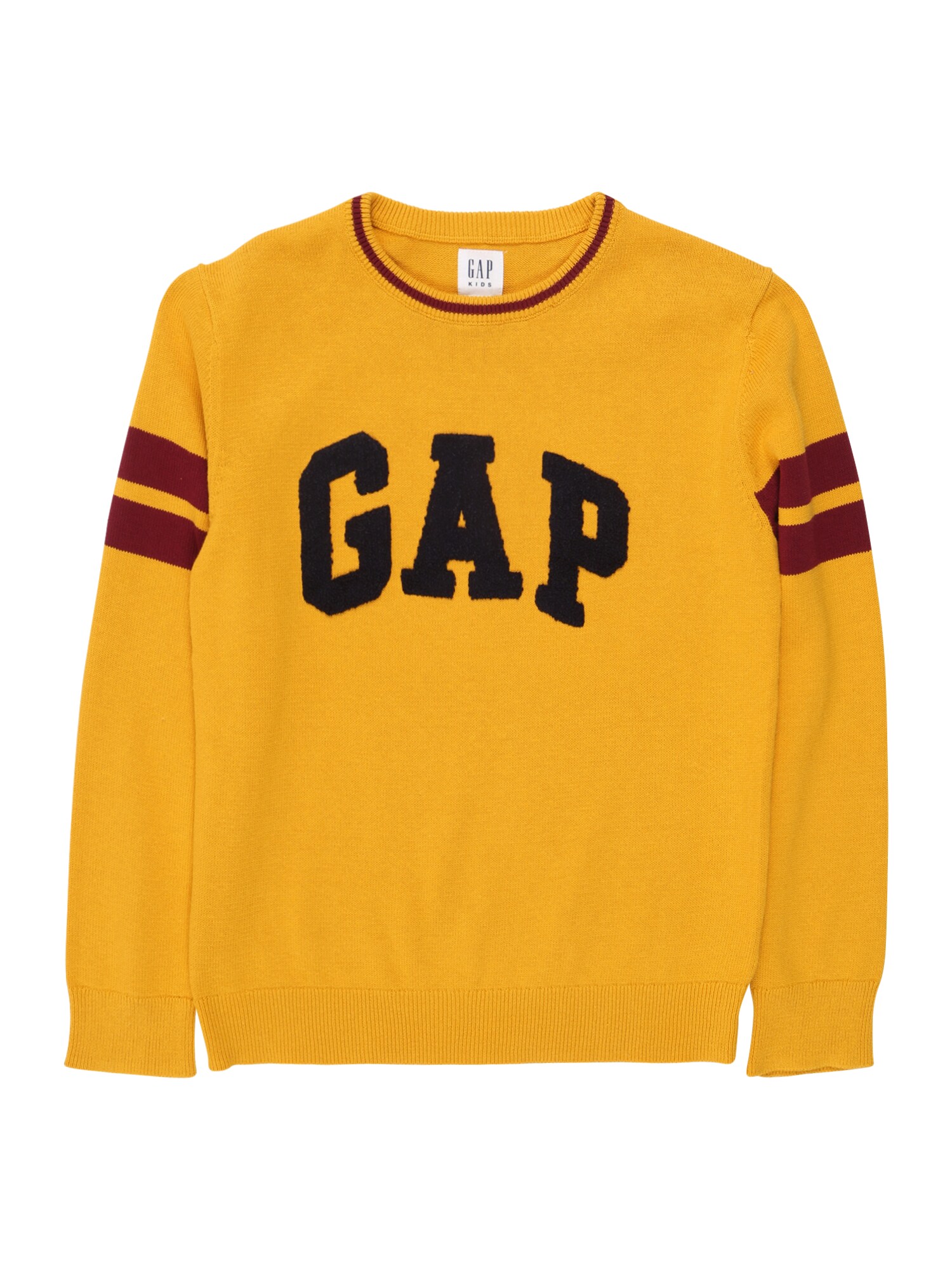 GAP Megztinis 'Intarsia'  auksas / uogų spalva / nakties mėlyna