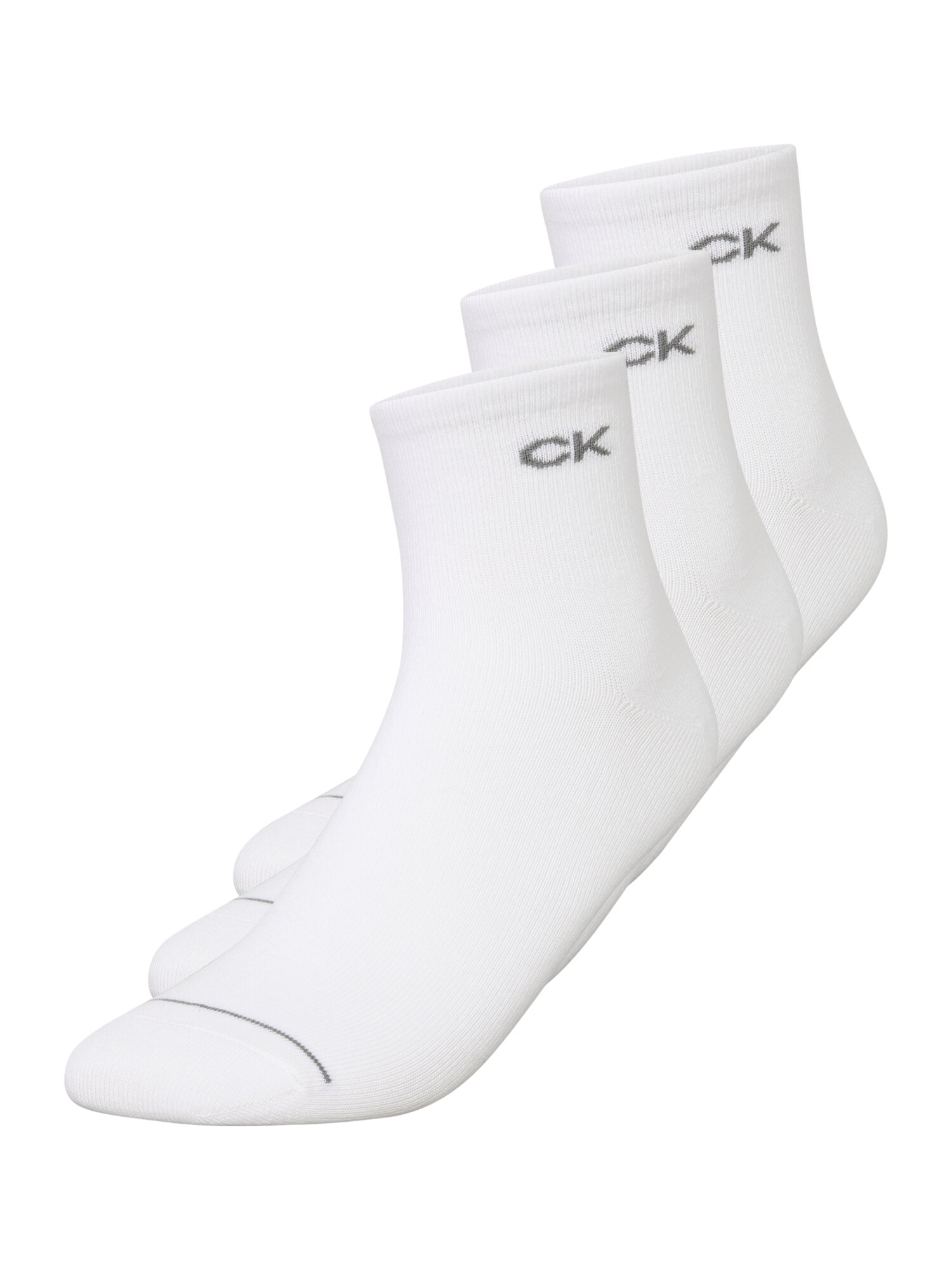 Calvin Klein Underwear Ponožky  sivá / šedobiela