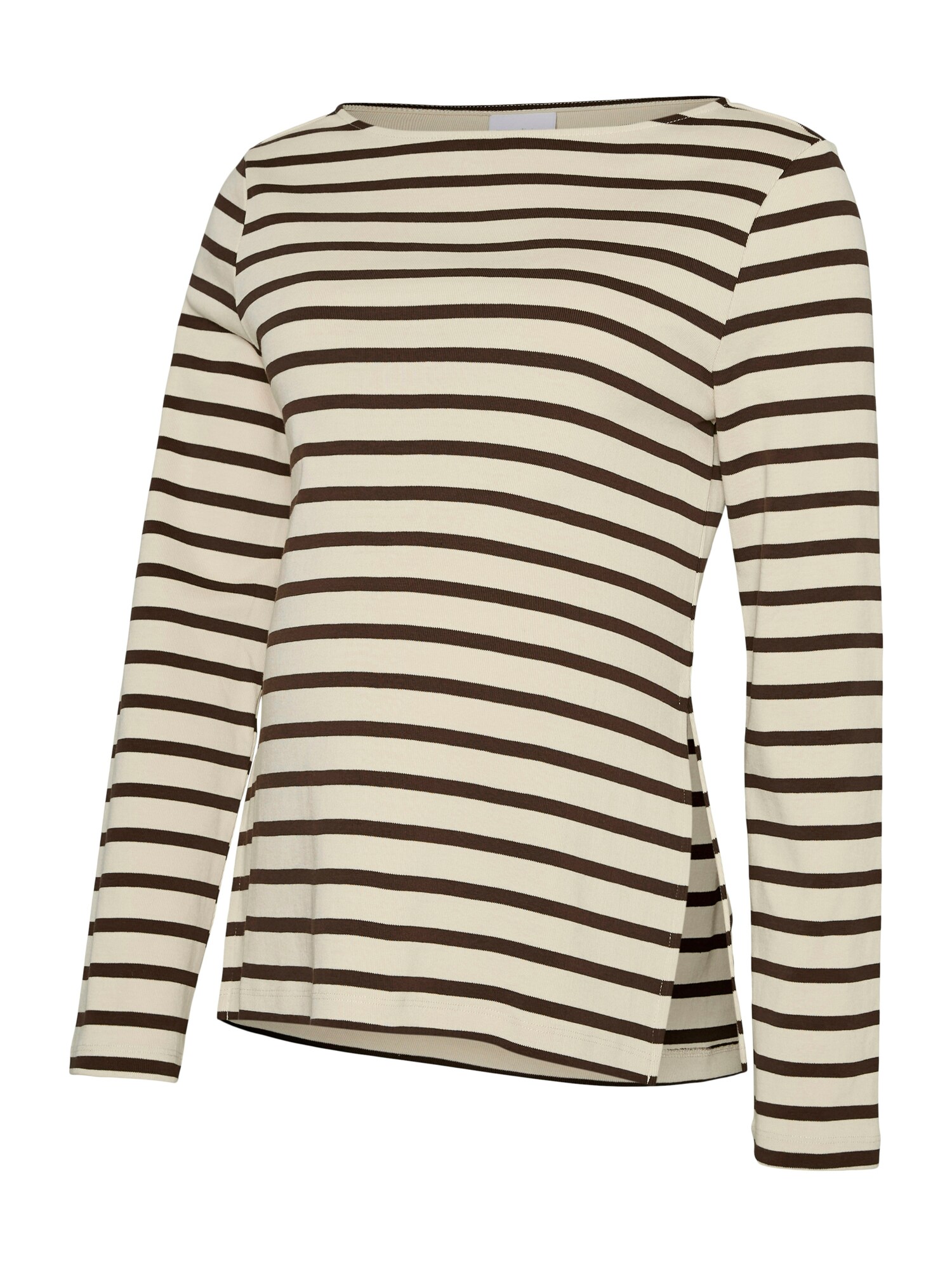MAMALICIOUS Tricou MLLane Vita crem / ciocolatiu